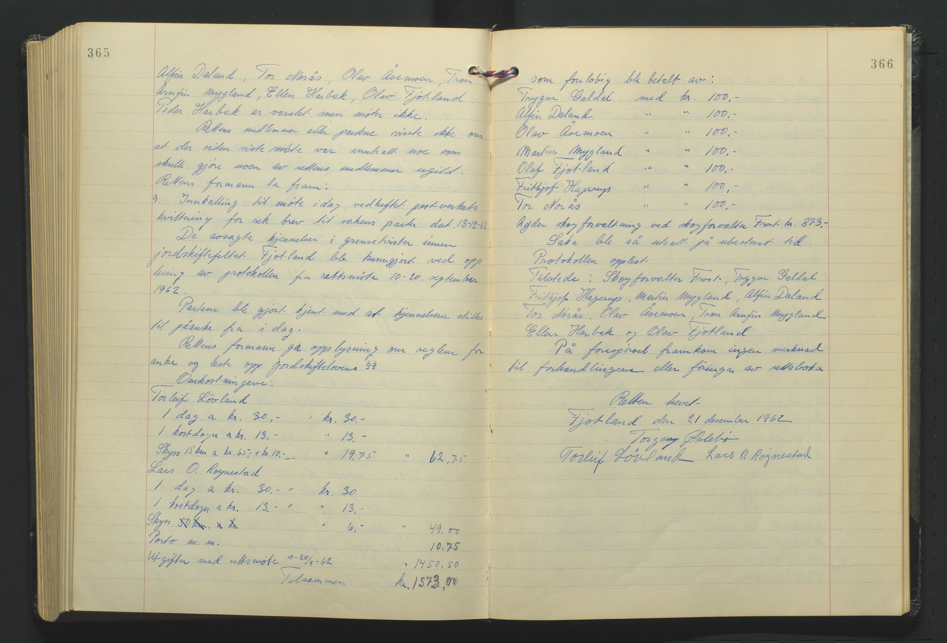 Lista jordskifterett, AV/SAK-1541-0005/F/Fa/L0003: Jordskifterettsbok Flekkefjord domssokn, med gårdsregister nr 9, 1956-1963, s. 365-366