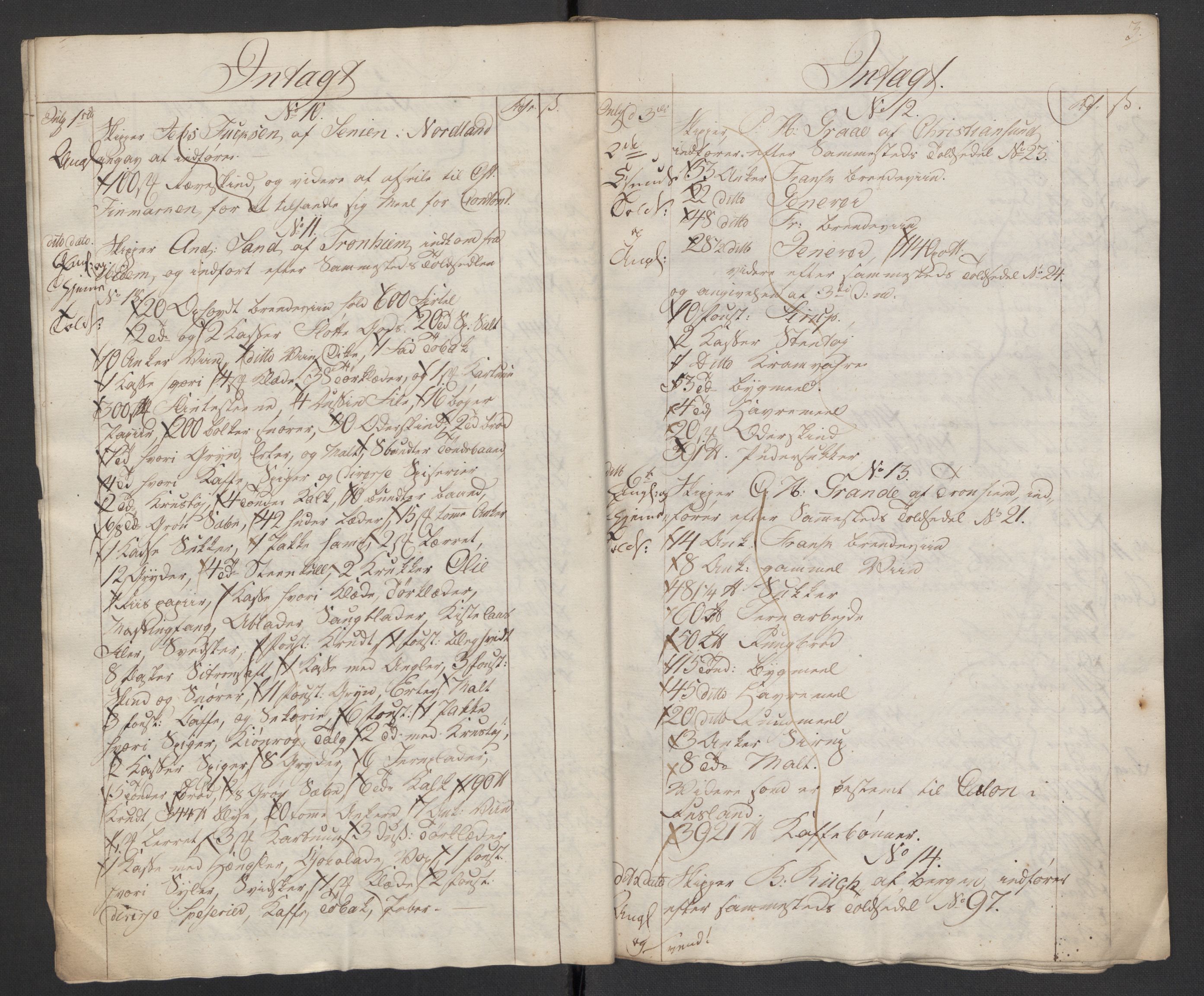 Generaltollkammeret, tollregnskaper, AV/RA-EA-5490/R36/L0004/0004: Tollregnskaper Hammerfest / Tollbok, 1808
