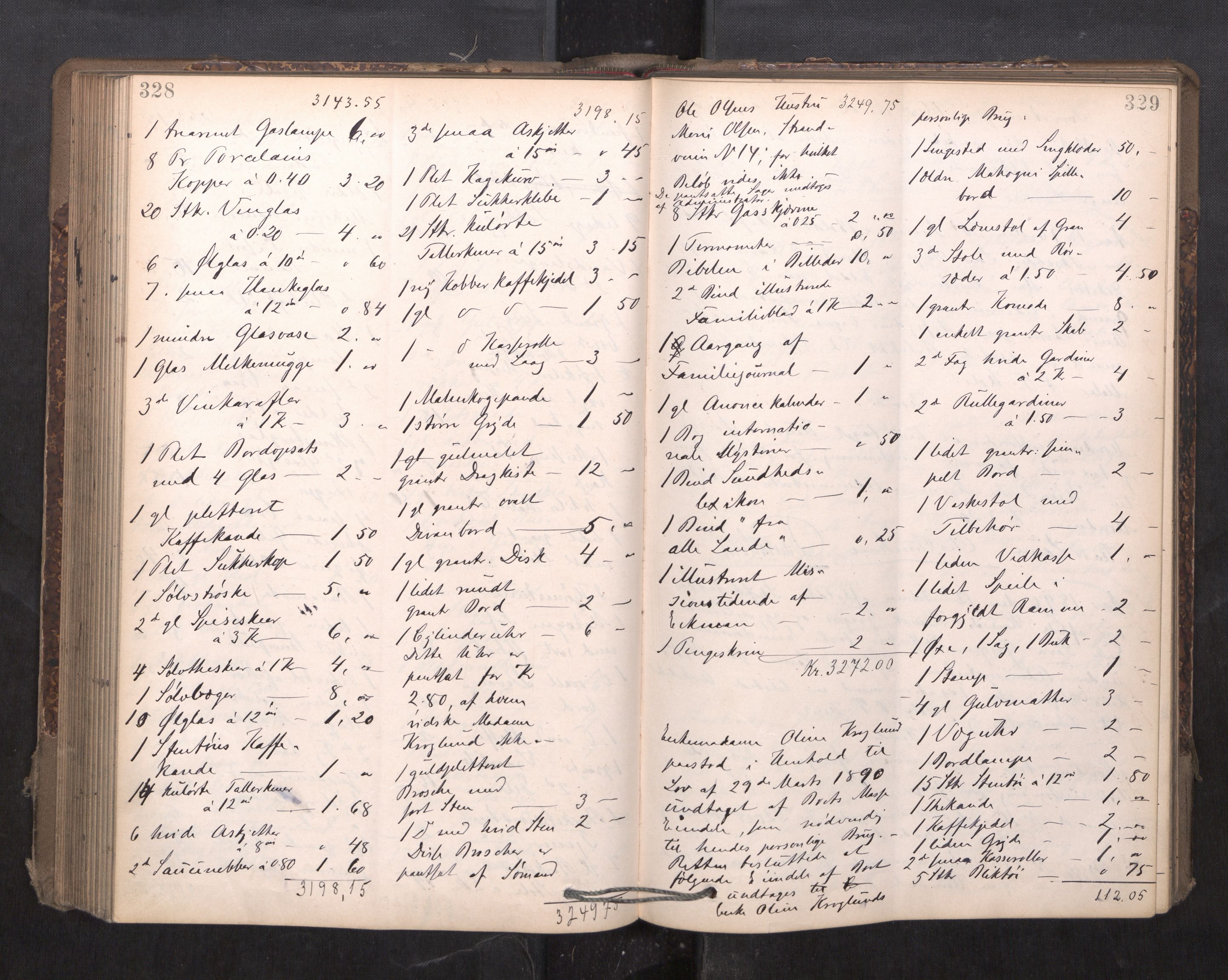 Trondheim byfogd, AV/SAT-A-0003/1/3/3C/L0015: Skifteregistreringsprotokoll - 24/2-21/3 (u/ register), 1893-1899, s. 328-329