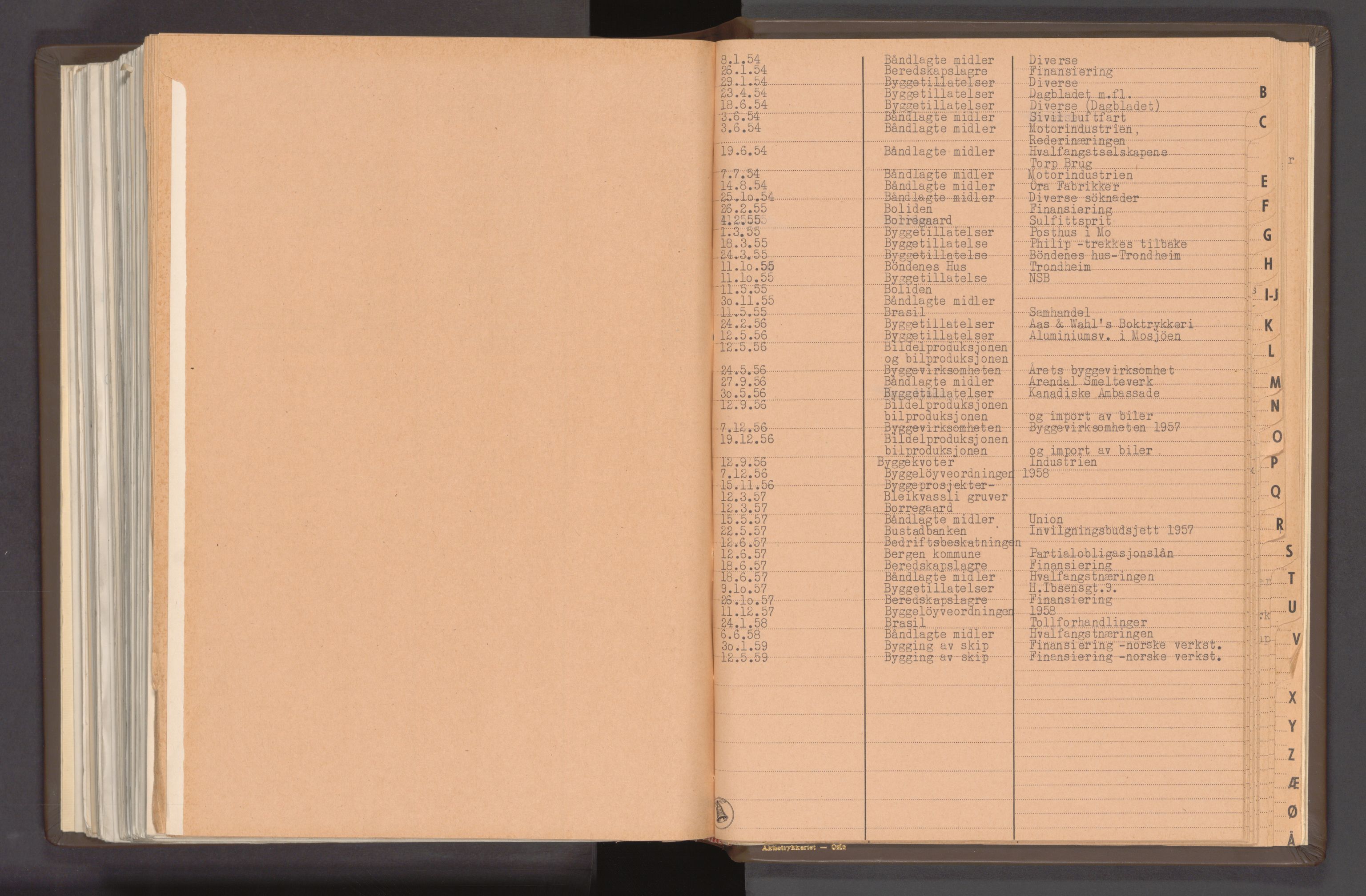 Statsministerens kontor, RA/S-1005/A/Aa/L0020: Referat fra regjeringens økonomiske utvalg, 1947-1959