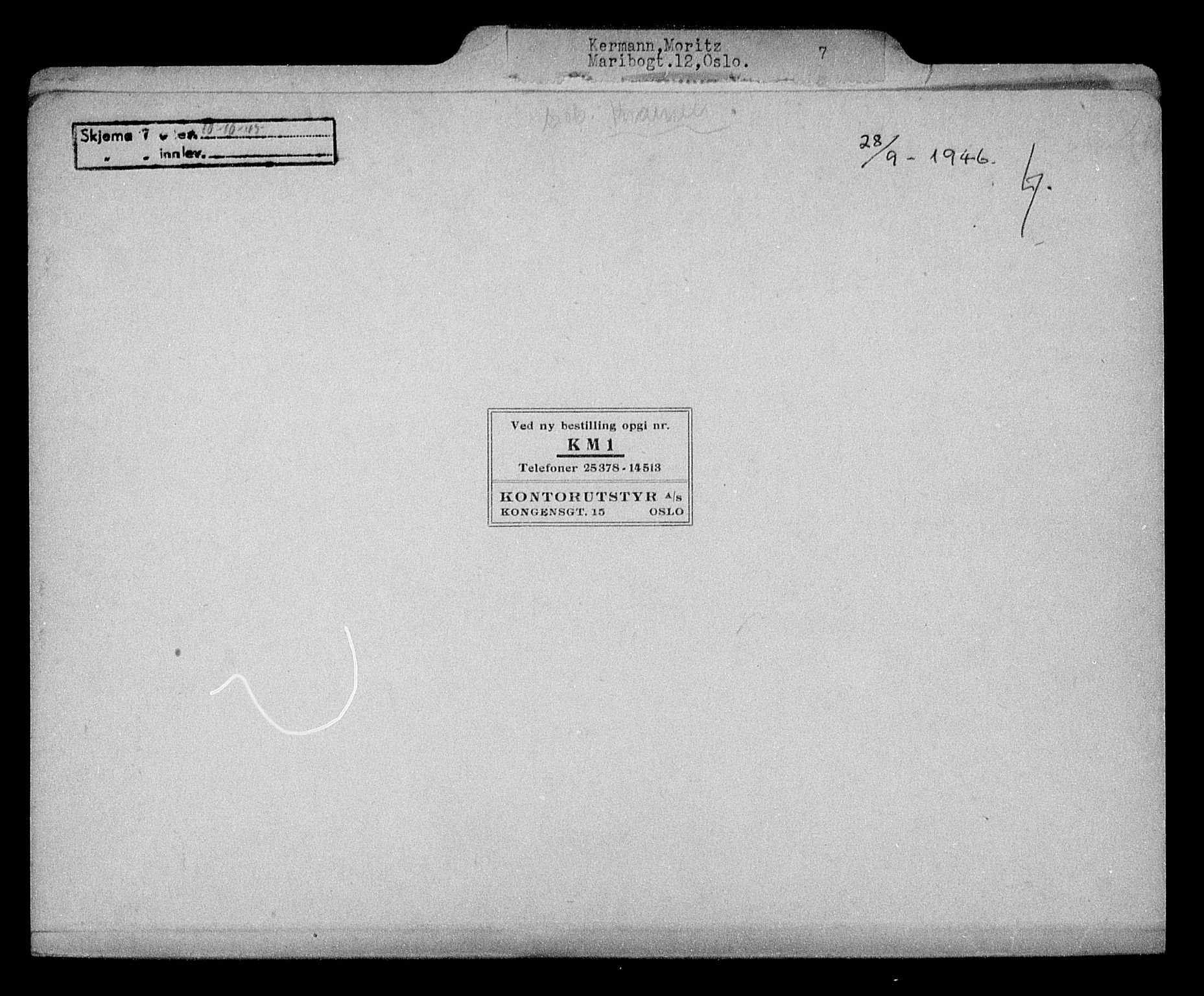 Justisdepartementet, Tilbakeføringskontoret for inndratte formuer, AV/RA-S-1564/H/Hc/Hcc/L0951: --, 1945-1947, s. 84