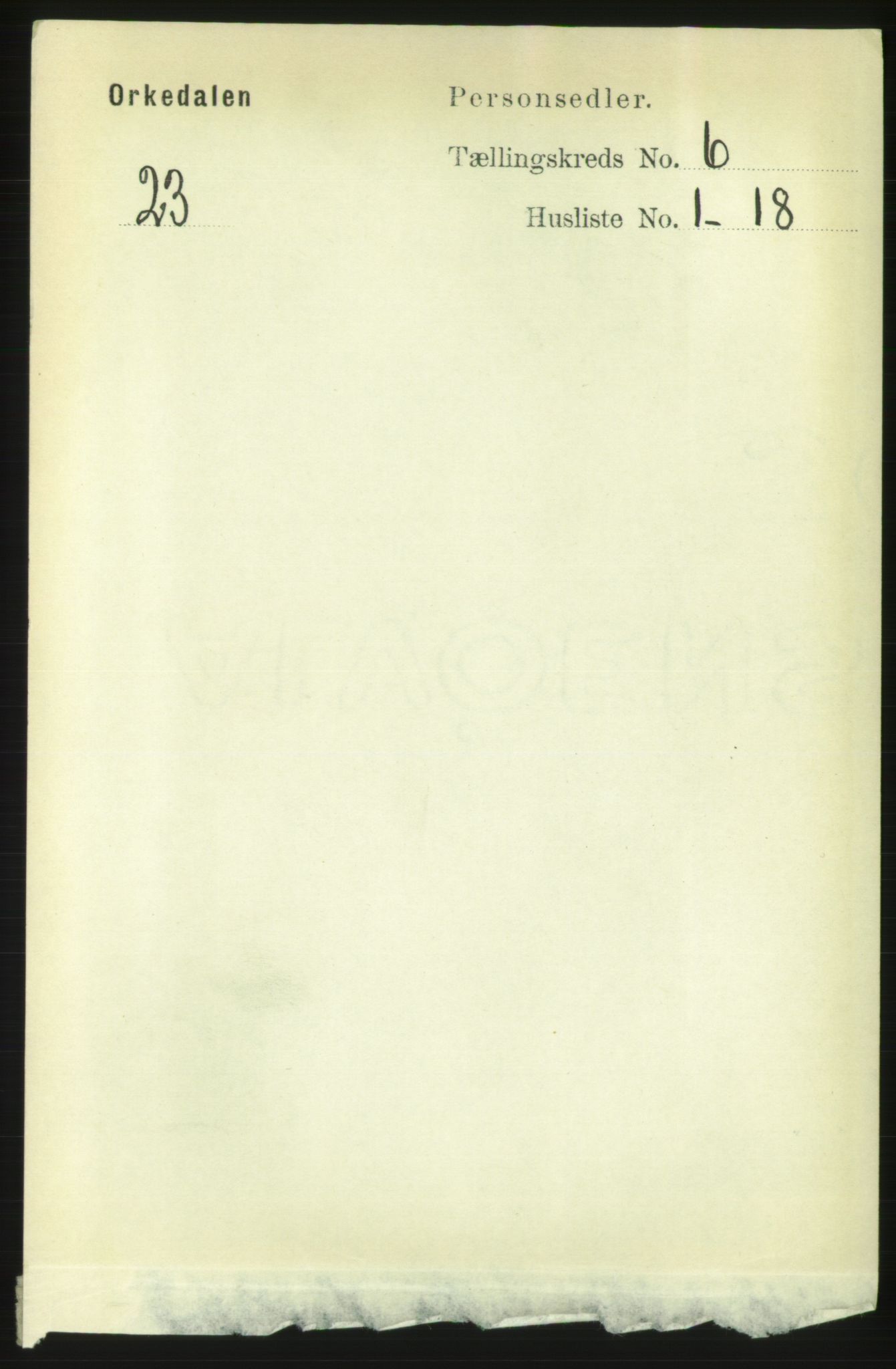 RA, Folketelling 1891 for 1638 Orkdal herred, 1891, s. 2855