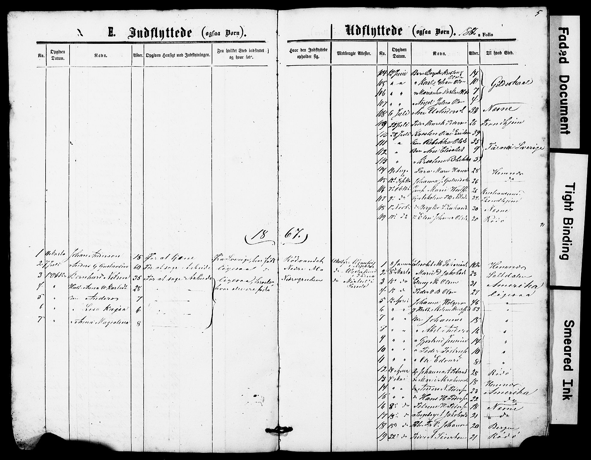 Ministerialprotokoller, klokkerbøker og fødselsregistre - Nordland, SAT/A-1459/827/L0419: Klokkerbok nr. 827C08, 1864-1885, s. 5