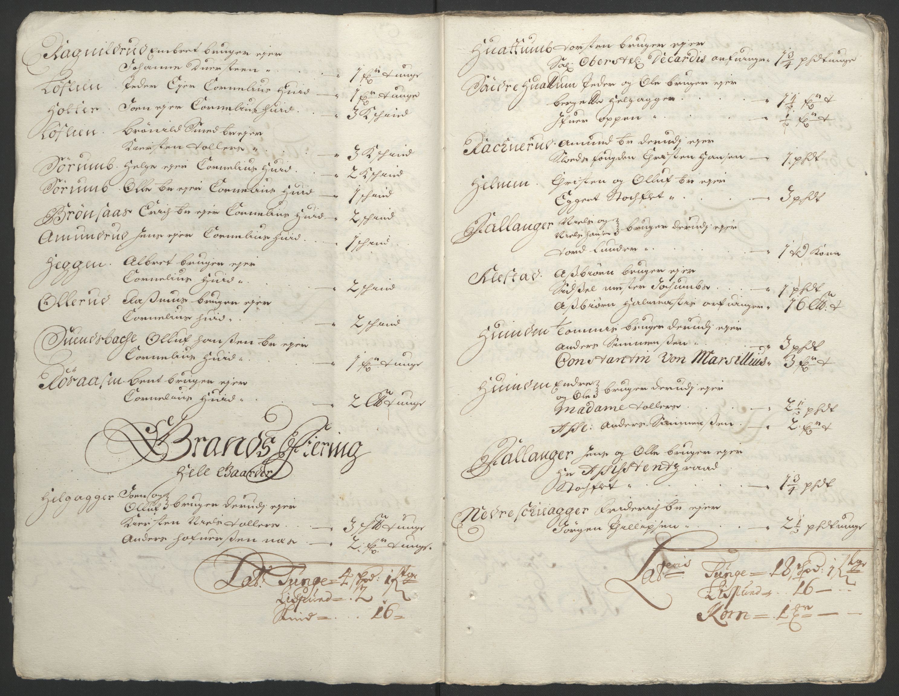 Rentekammeret inntil 1814, Reviderte regnskaper, Fogderegnskap, AV/RA-EA-4092/R18/L1291: Fogderegnskap Hadeland, Toten og Valdres, 1692, s. 72