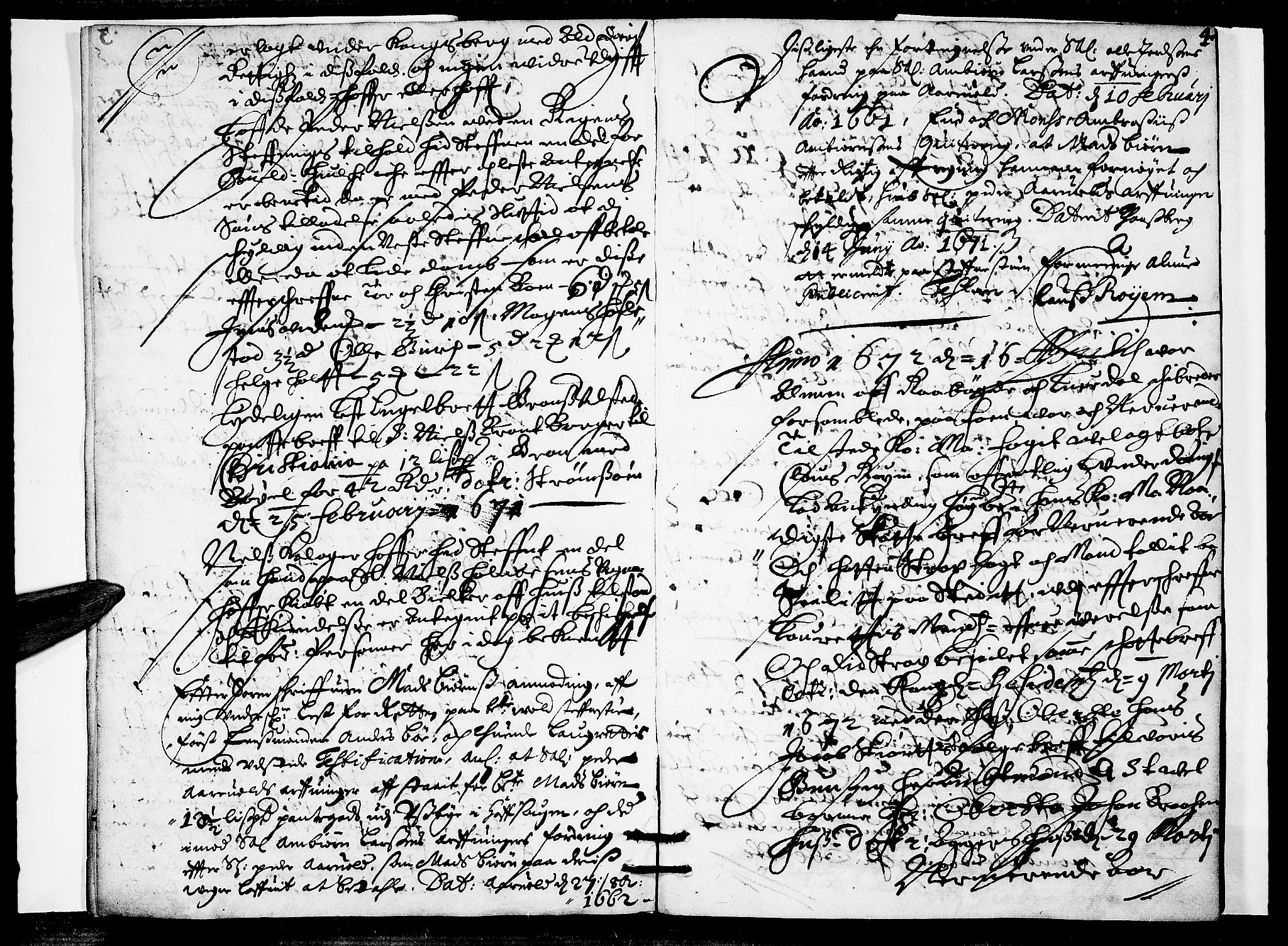Jarlsberg-sorenskriveriene, SAKO/A-79/F/Fa/L0014: Tingbok, 1672, s. 4