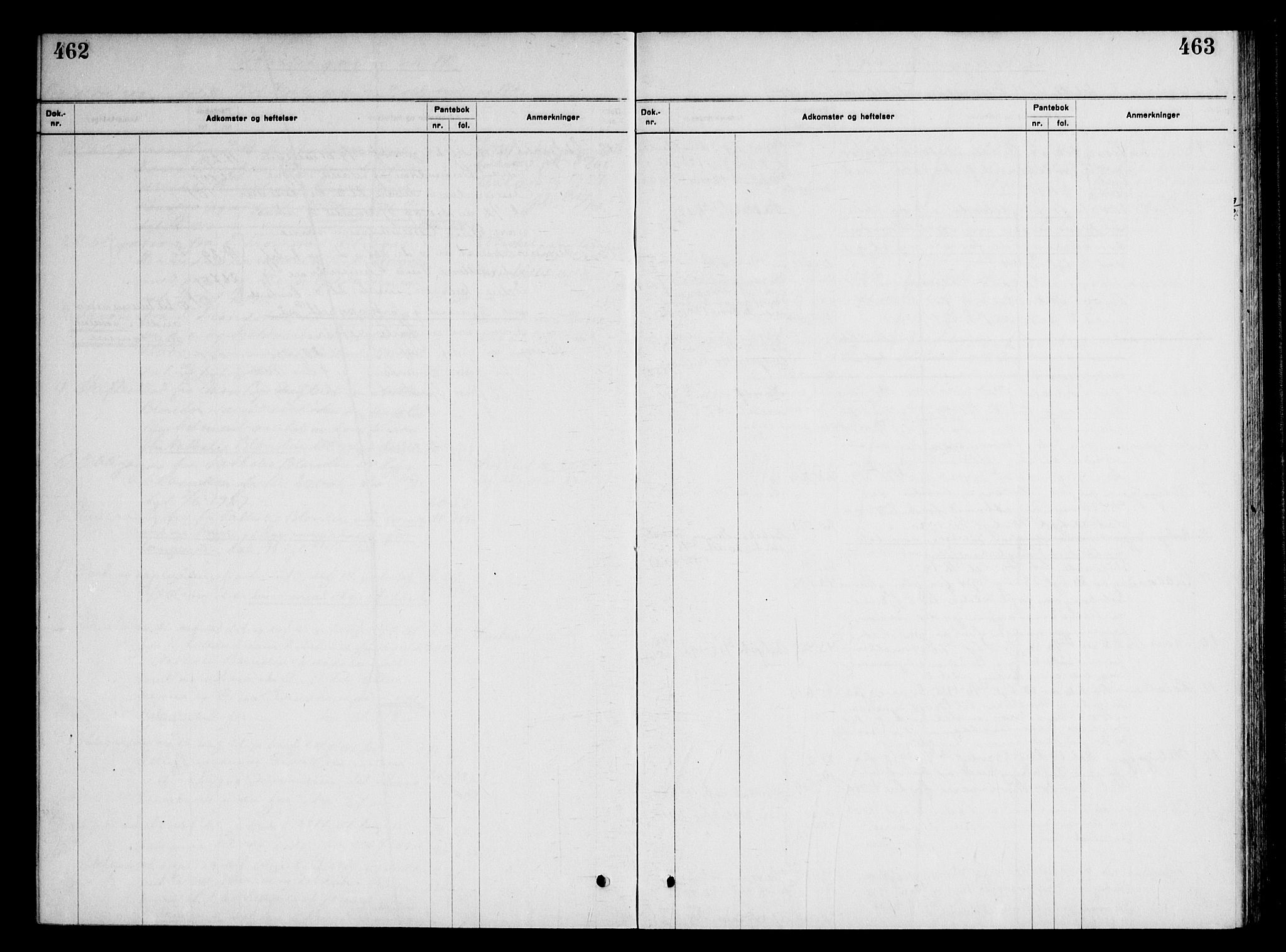 Moss byfogd, AV/SAO-A-10863/G/Ga/Gaf/L0005: Panteregister nr. VI 5, 1921-1921, s. 462-463