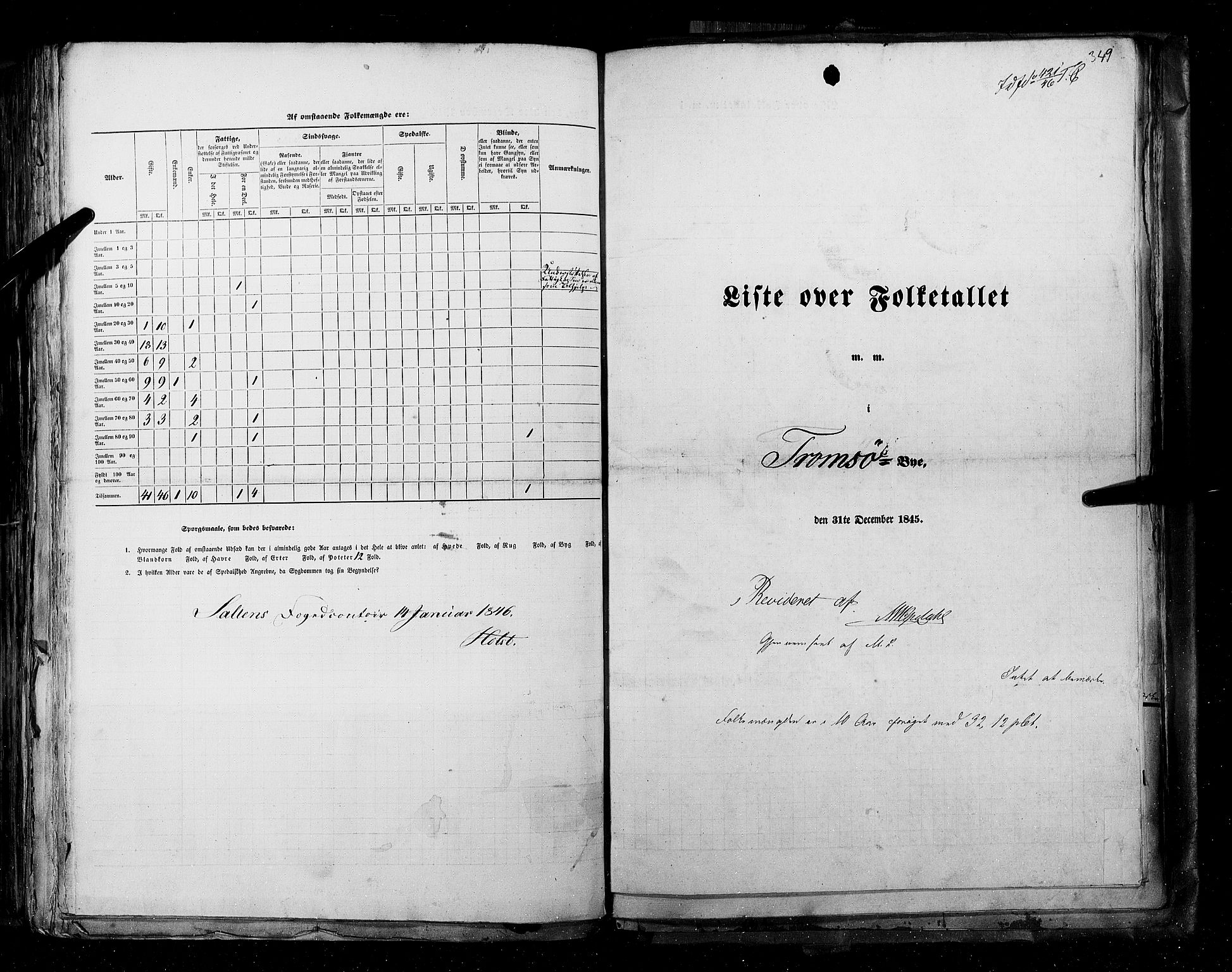 RA, Folketellingen 1845, bind 11: Kjøp- og ladesteder, 1845, s. 349