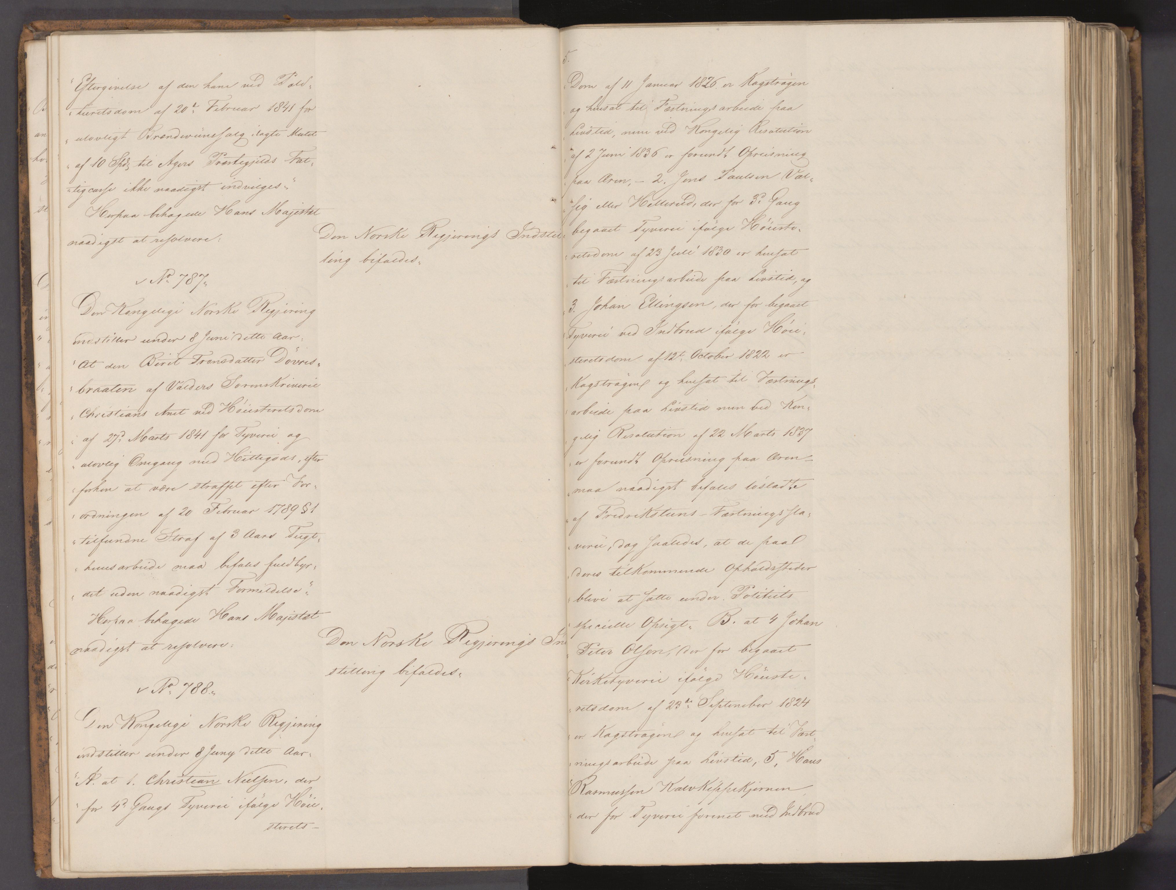 Statsrådssekretariatet, AV/RA-S-1001/A/Ab/L0054: Kgl. res. nr. 764-1554, 2. halvår, 1841