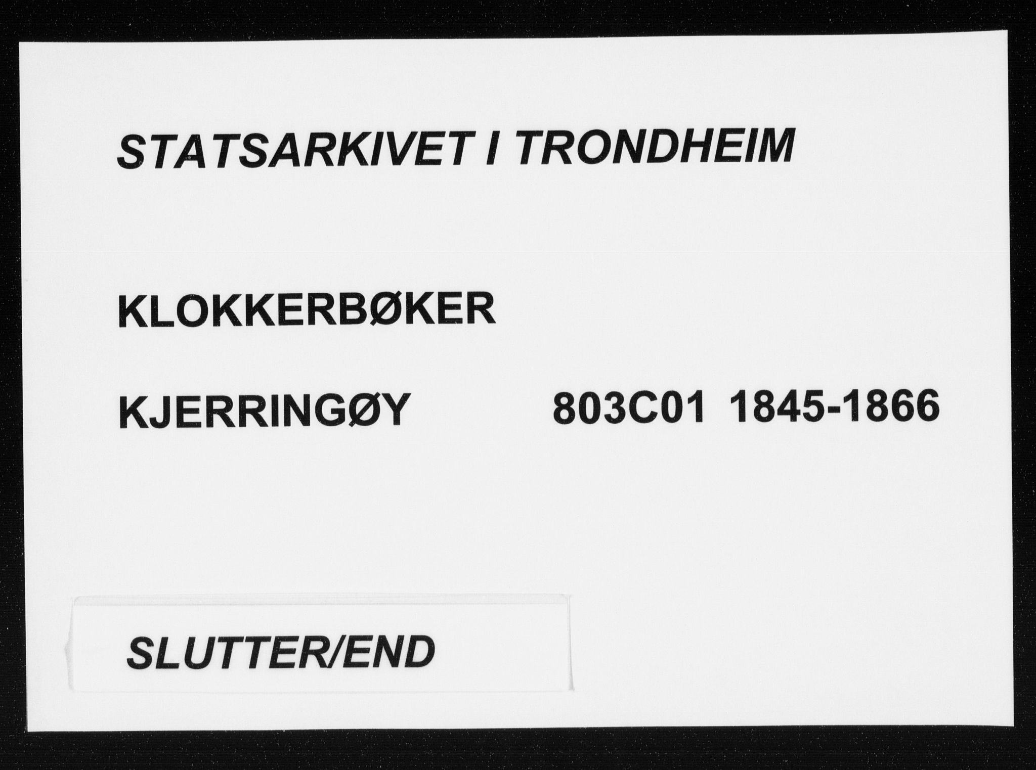 Ministerialprotokoller, klokkerbøker og fødselsregistre - Nordland, SAT/A-1459/803/L0074: Klokkerbok nr. 803C01, 1845-1866