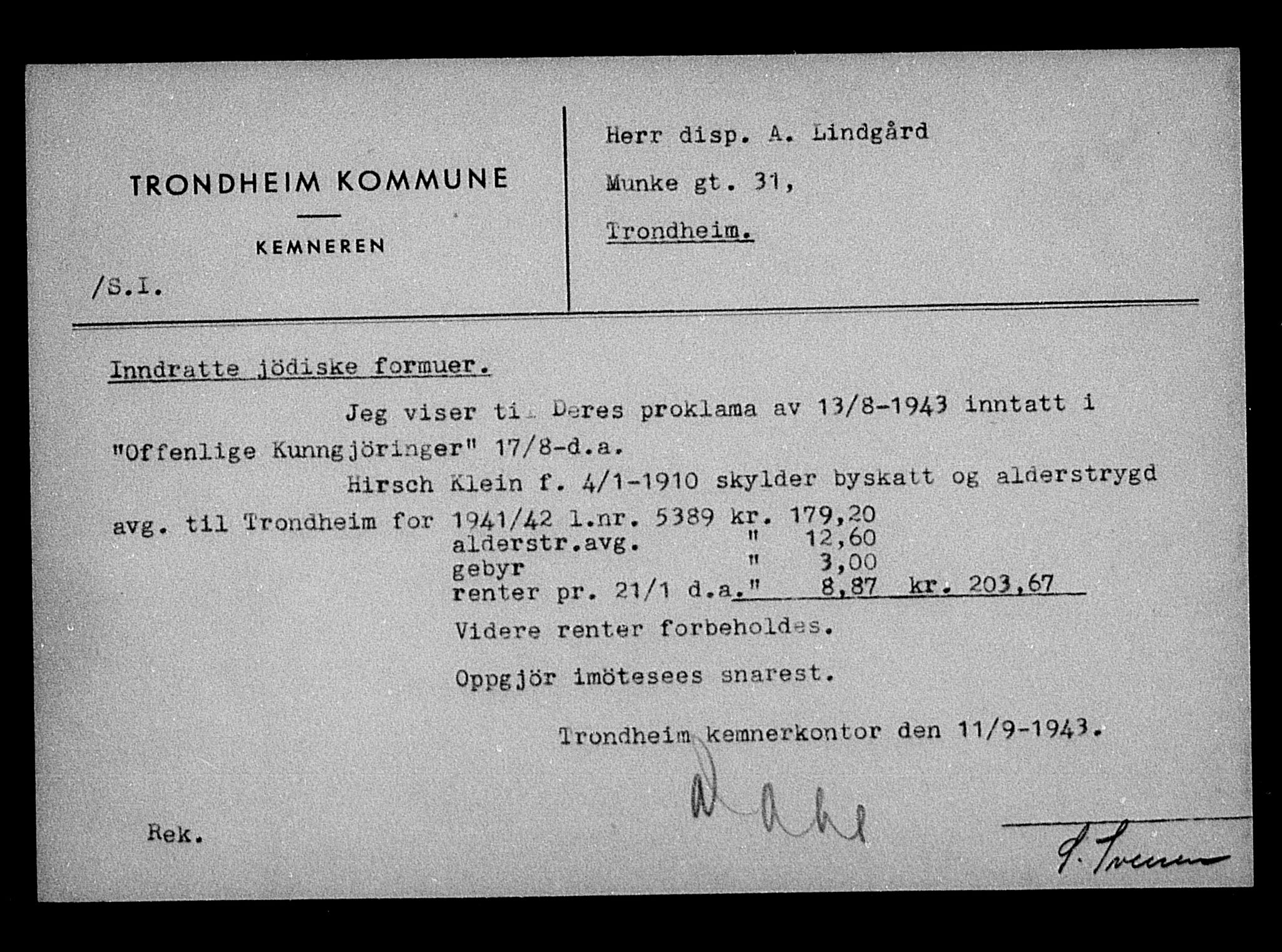 Justisdepartementet, Tilbakeføringskontoret for inndratte formuer, AV/RA-S-1564/H/Hc/Hca/L0901: --, 1945-1947, s. 610