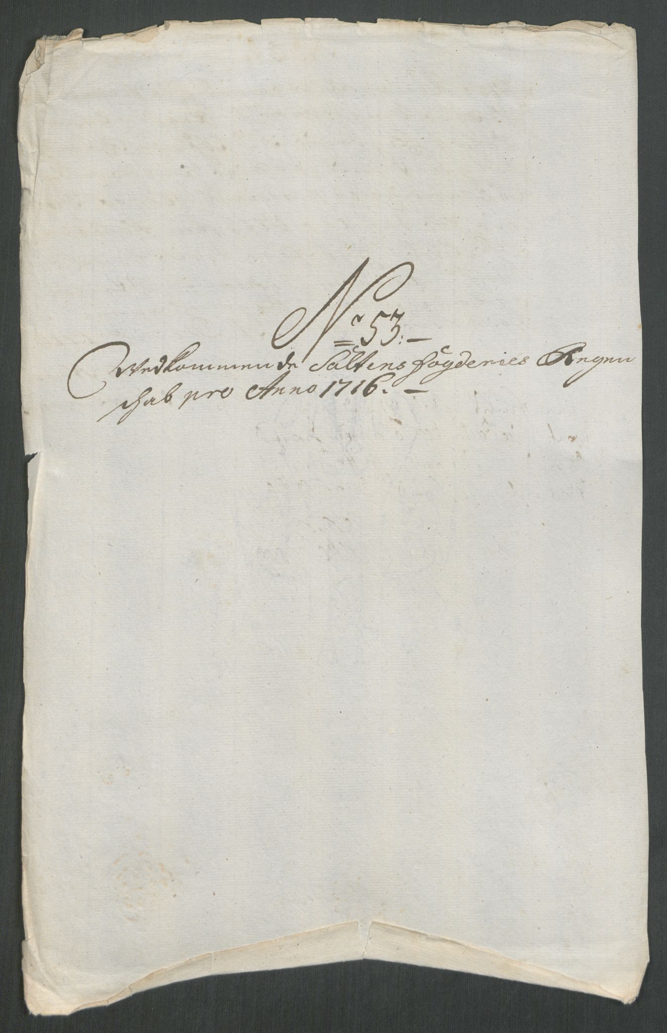 Rentekammeret inntil 1814, Reviderte regnskaper, Fogderegnskap, RA/EA-4092/R66/L4586: Fogderegnskap Salten, 1716, s. 270