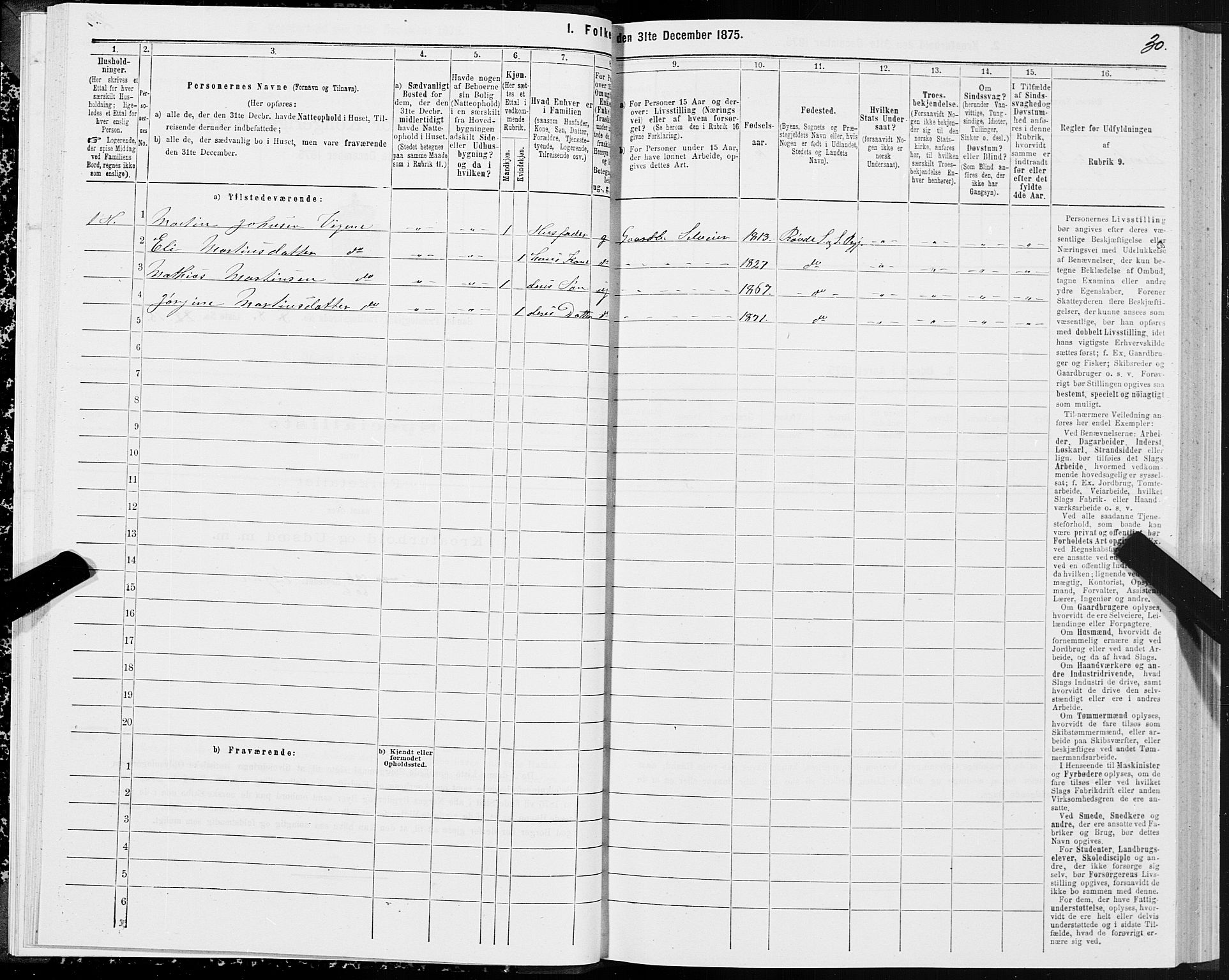 SAT, Folketelling 1875 for 1514P Sande prestegjeld, 1875, s. 4030