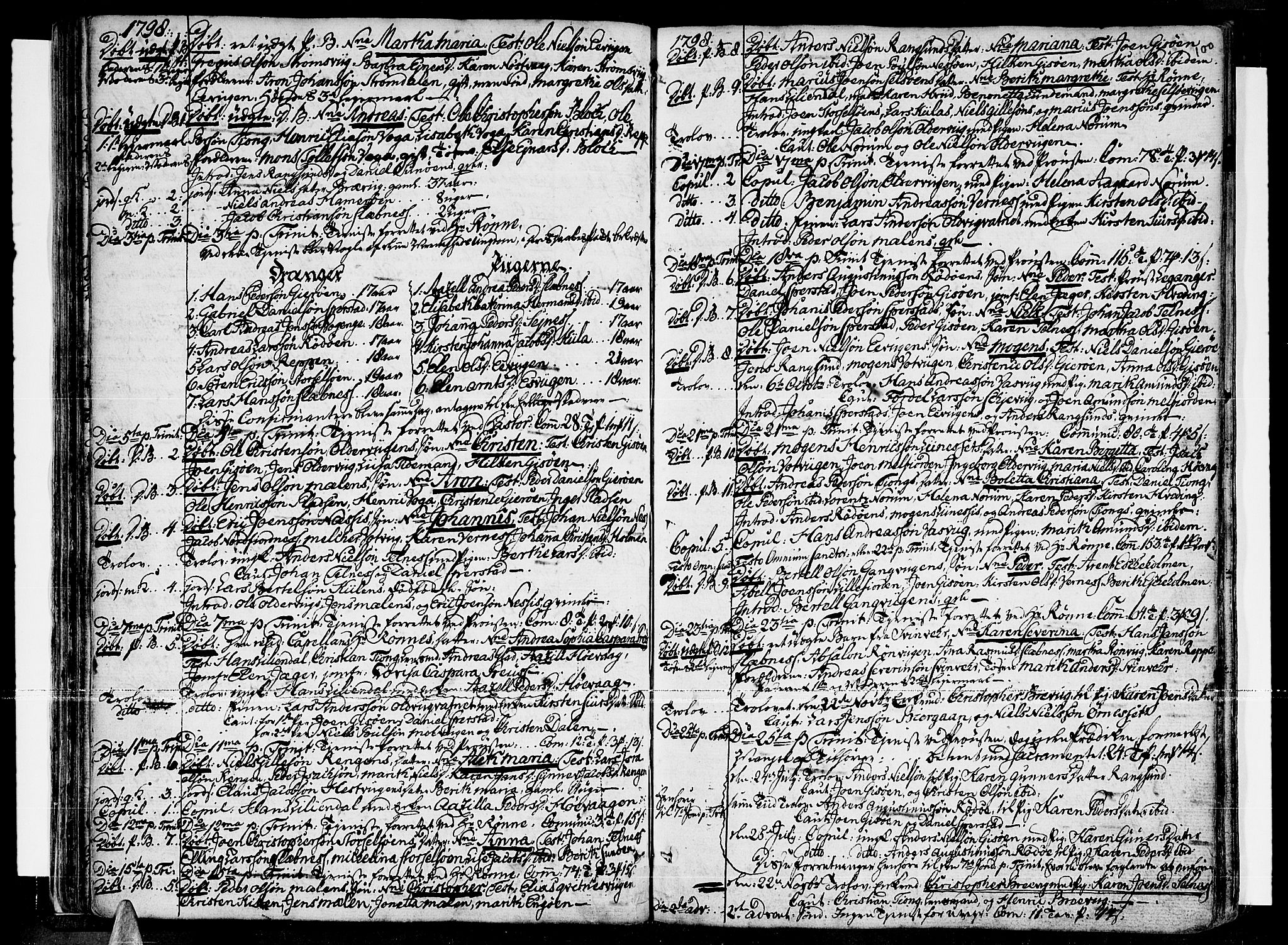 Ministerialprotokoller, klokkerbøker og fødselsregistre - Nordland, AV/SAT-A-1459/841/L0591: Ministerialbok nr. 841A03 /1, 1777-1819, s. 99-100