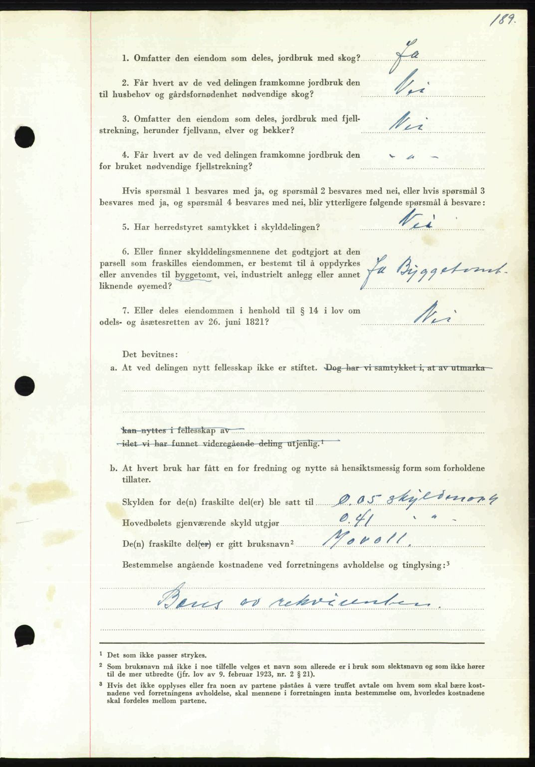 Orkdal sorenskriveri, SAT/A-4169/1/2/2C: Pantebok nr. A, 1947-1947, Dagboknr: 943/1947