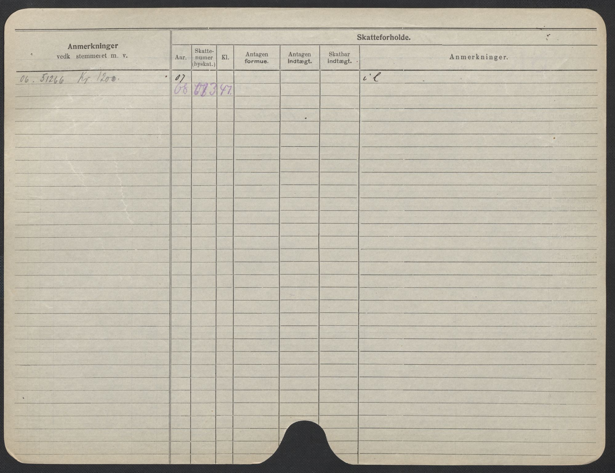 Oslo folkeregister, Registerkort, SAO/A-11715/F/Fa/Fac/L0013: Kvinner, 1906-1914, s. 826b