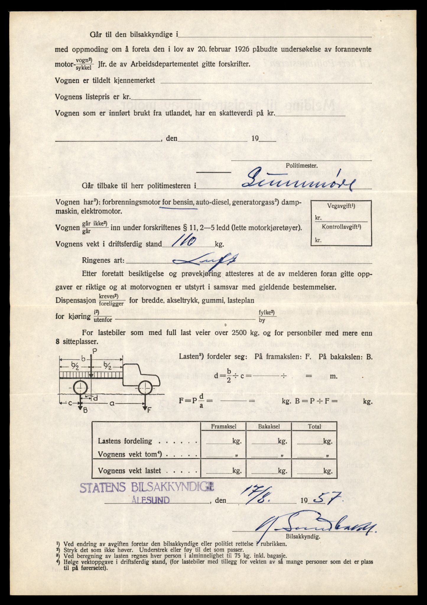 Møre og Romsdal vegkontor - Ålesund trafikkstasjon, AV/SAT-A-4099/F/Fe/L0040: Registreringskort for kjøretøy T 13531 - T 13709, 1927-1998, s. 2678