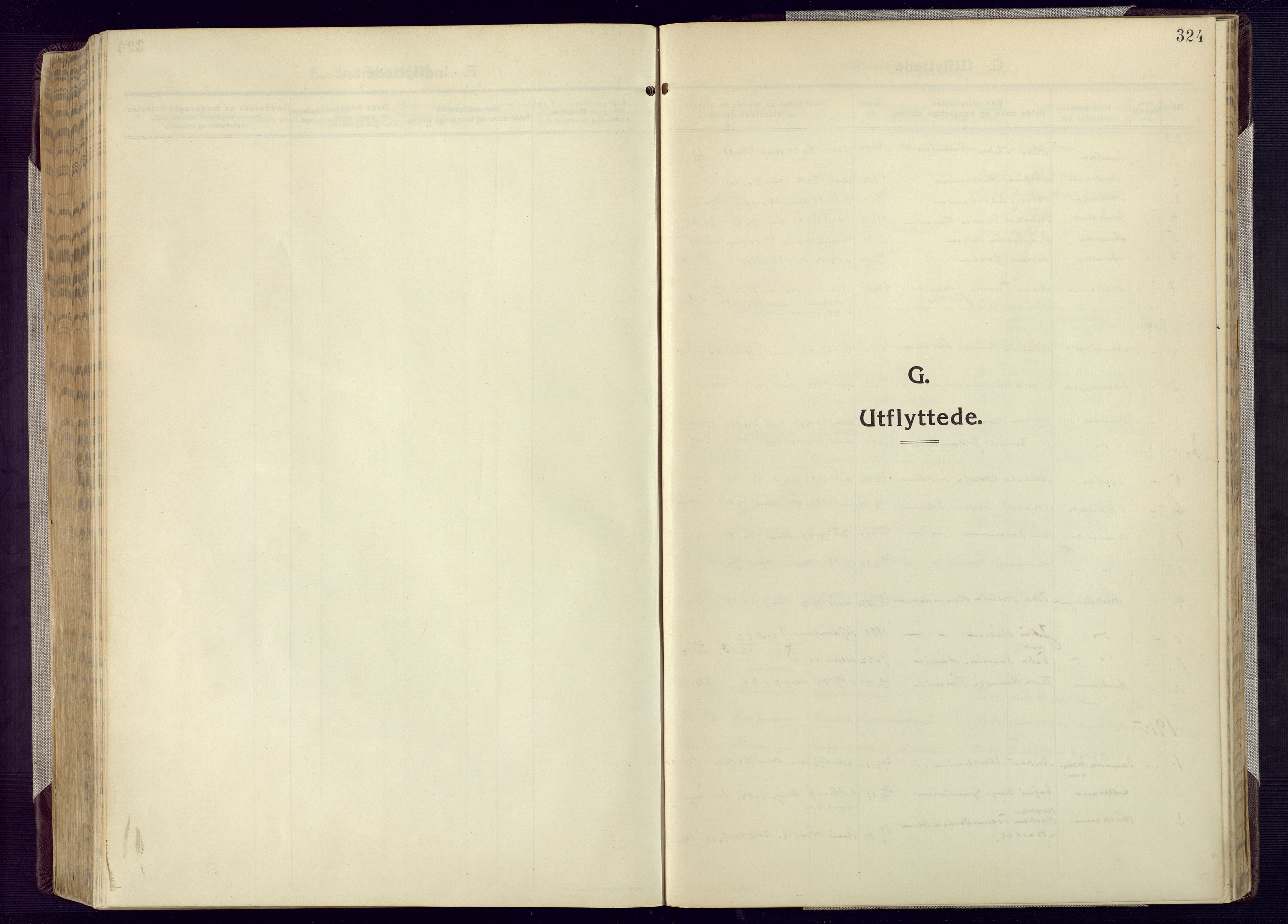 Mandal sokneprestkontor, SAK/1111-0030/F/Fa/Fac/L0001: Ministerialbok nr. A 1, 1913-1925, s. 324