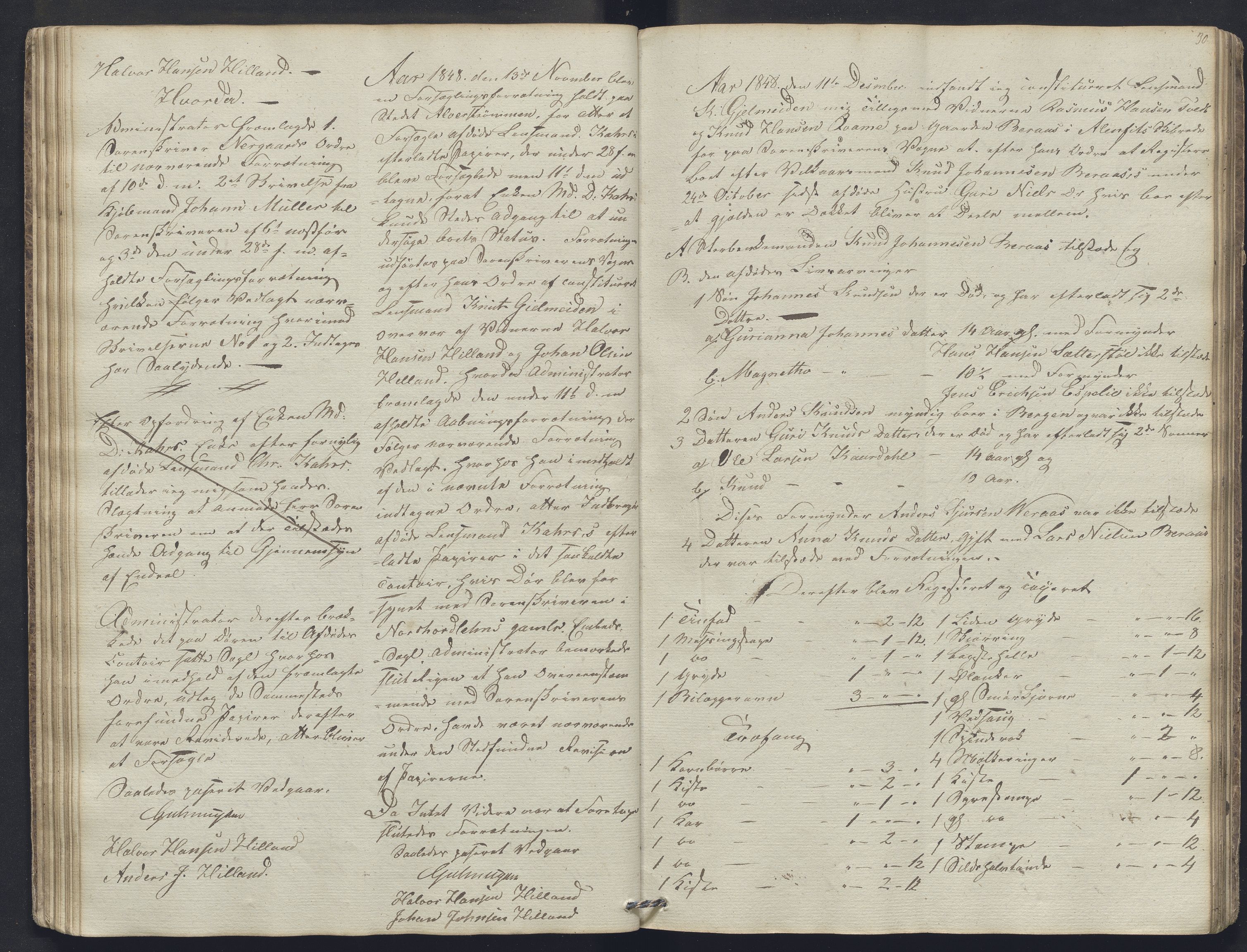 Nordhordland sorenskrivar, AV/SAB-A-2901/1/H/Hb/L0003: Registreringsprotokollar, 1846-1852, s. 30