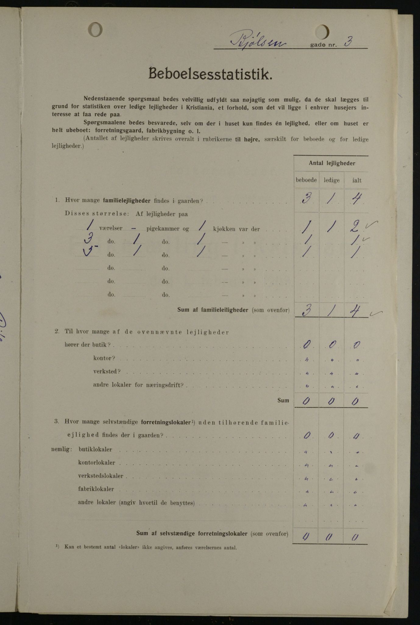 OBA, Kommunal folketelling 1.2.1908 for Kristiania kjøpstad, 1908, s. 6316