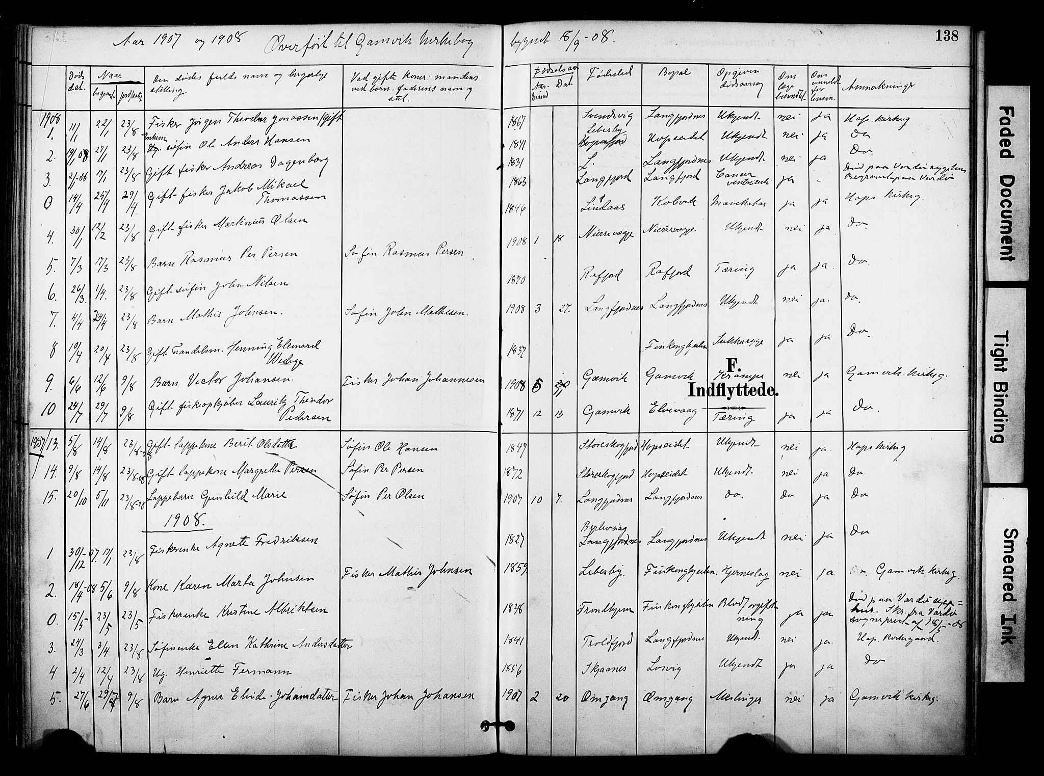 Tana sokneprestkontor, AV/SATØ-S-1334/H/Ha/L0006kirke: Ministerialbok nr. 6, 1892-1908, s. 138