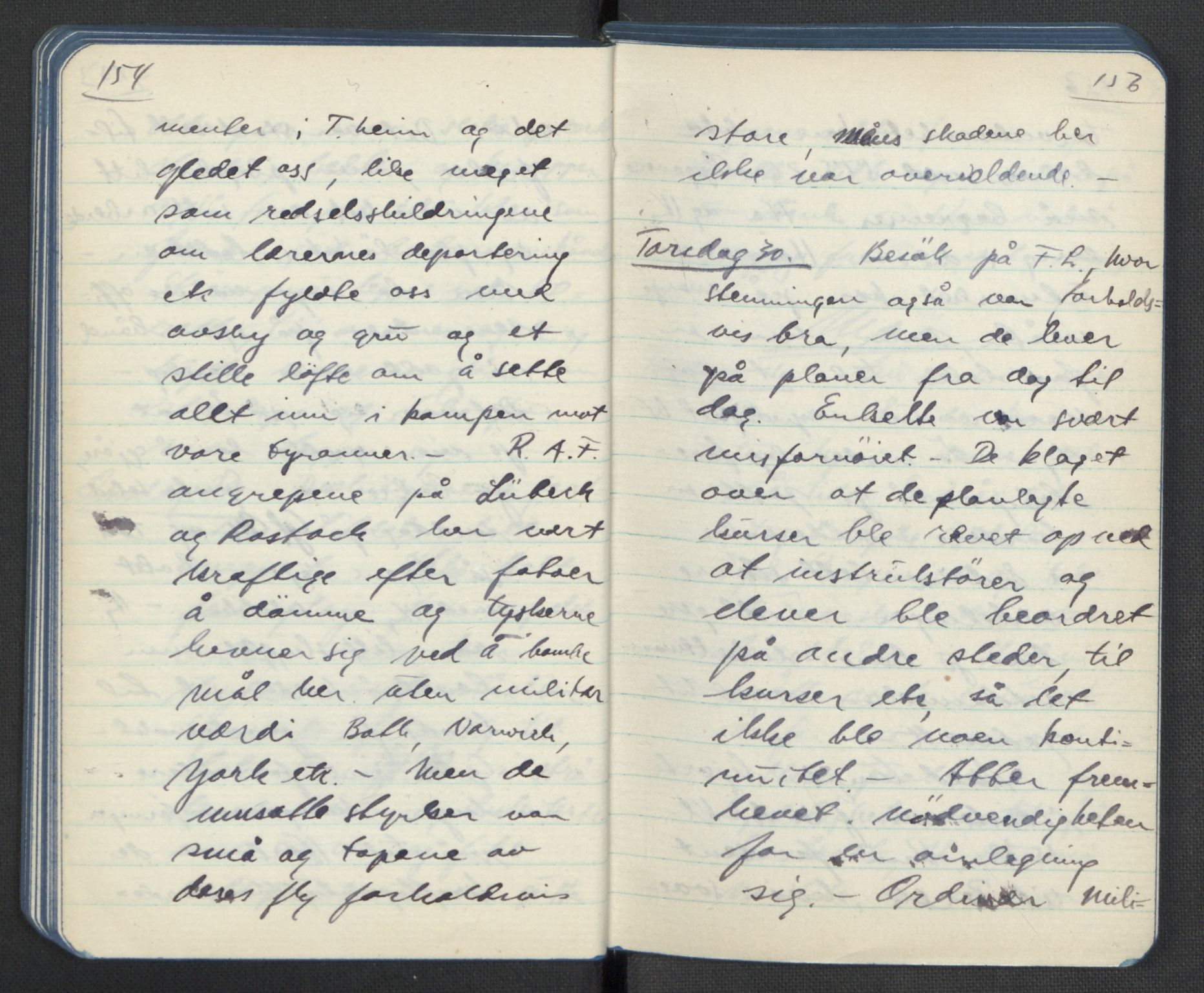 Tronstad, Leif, AV/RA-PA-0354/F/L0001: Dagbøker, 1941-1945, s. 161
