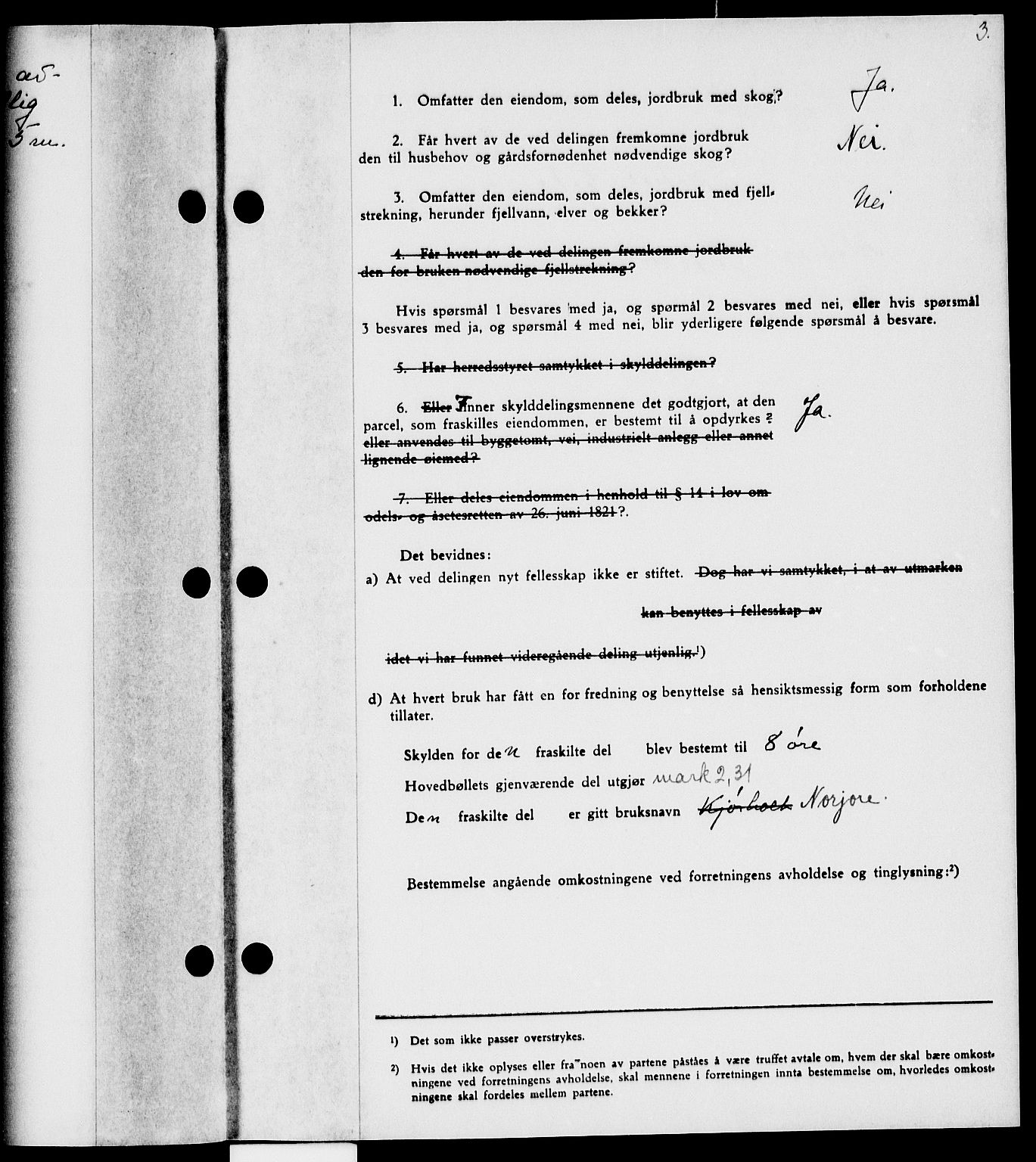 Bamble sorenskriveri, SAKO/A-214/G/Ga/Gab/L0026: Pantebok nr. II 26, 1930-1931, s. 3