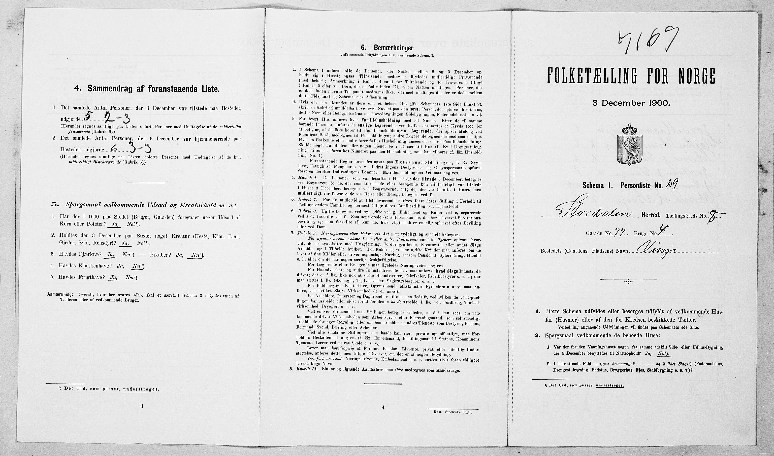 SAT, Folketelling 1900 for 1526 Stordal herred, 1900, s. 164