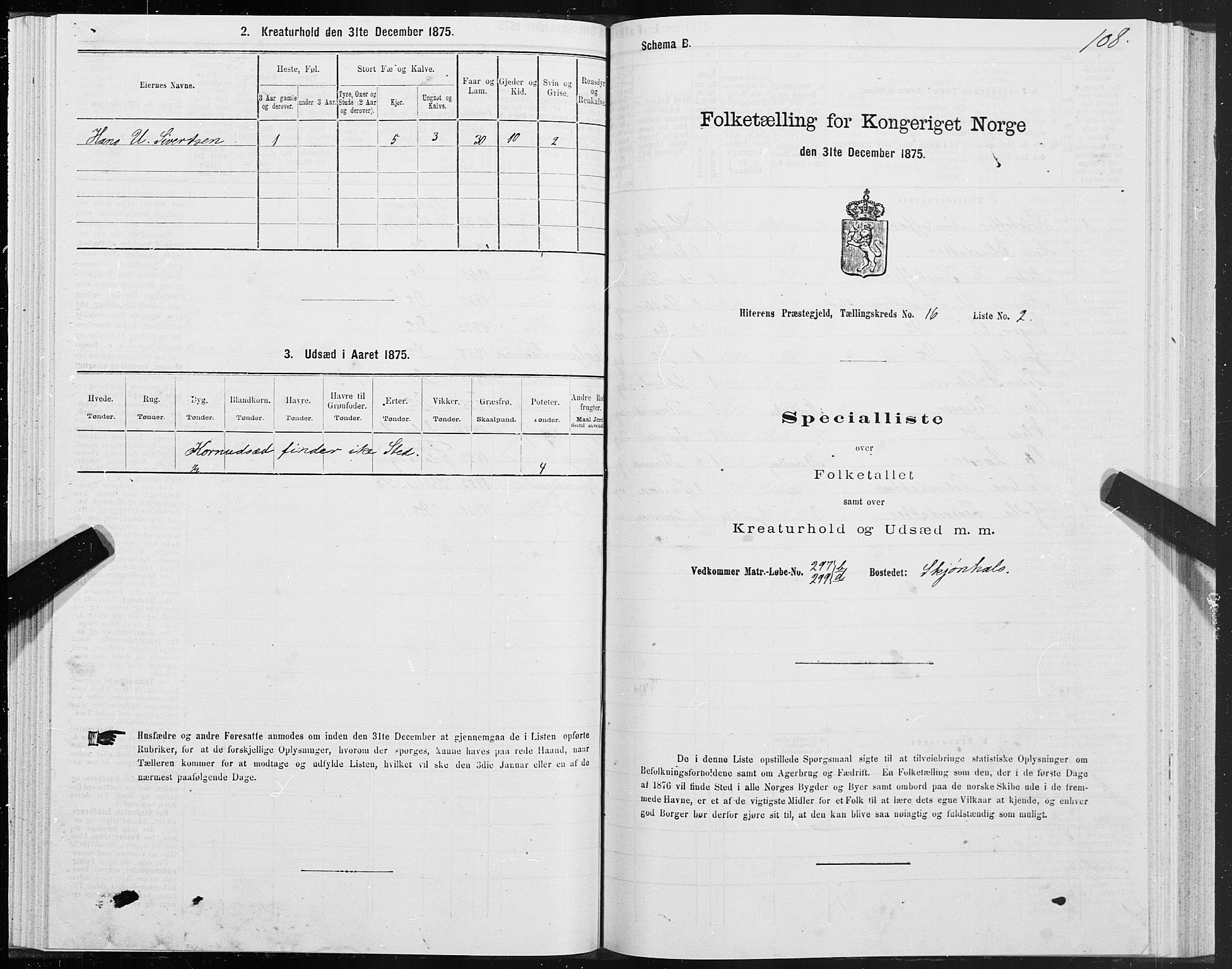 SAT, Folketelling 1875 for 1617P Hitra prestegjeld, 1875, s. 8108