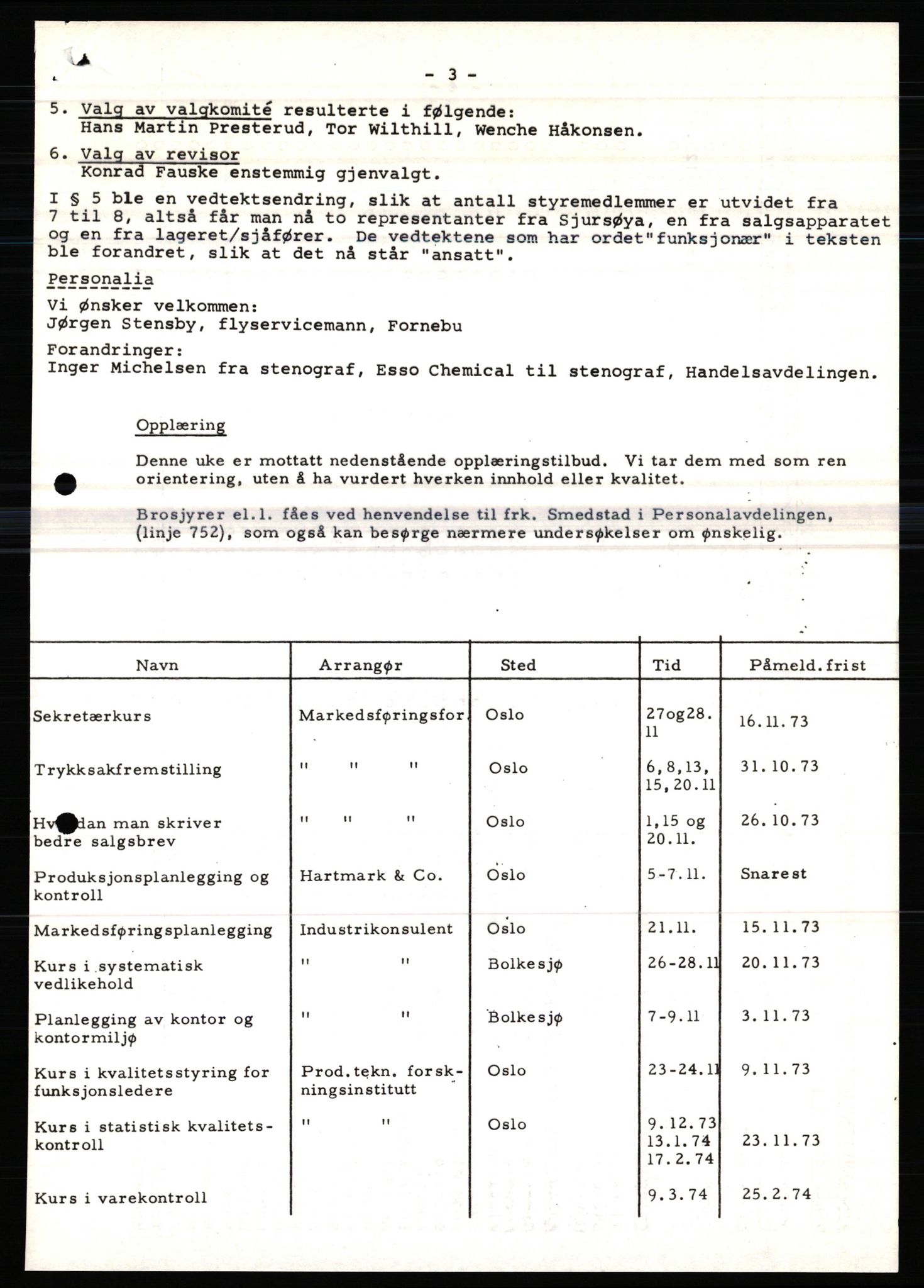 Pa 0982 - Esso Norge A/S, AV/SAST-A-100448/X/Xd/L0004: Esso Extra Nytt, 1963-1976