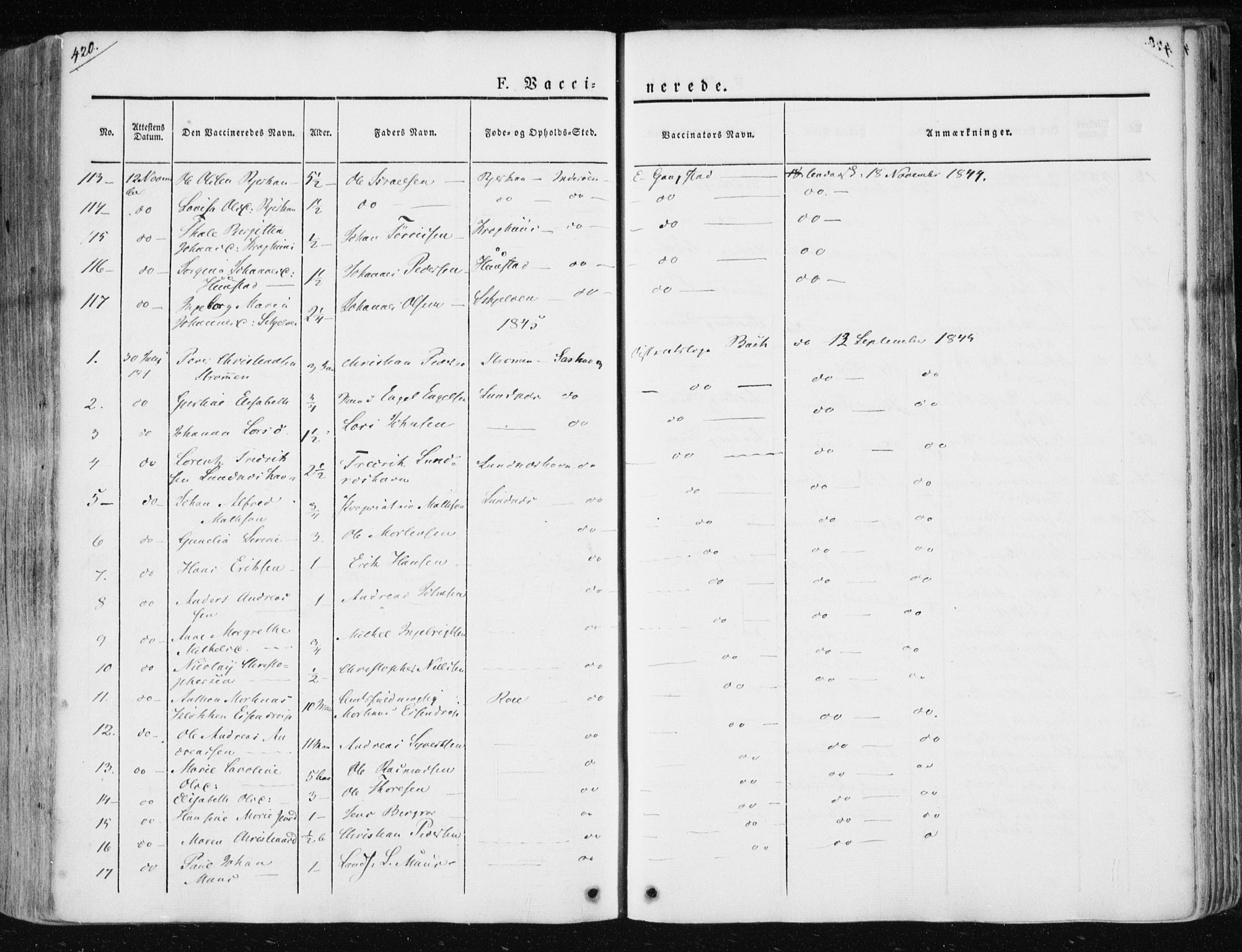 Ministerialprotokoller, klokkerbøker og fødselsregistre - Nord-Trøndelag, SAT/A-1458/730/L0280: Ministerialbok nr. 730A07 /1, 1840-1854, s. 420