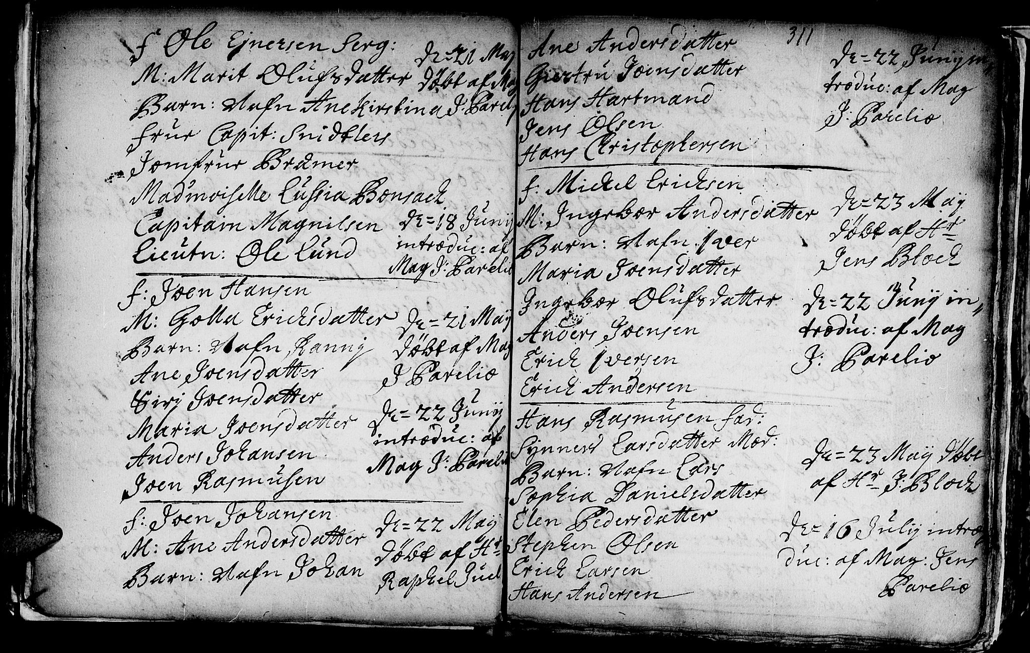 Ministerialprotokoller, klokkerbøker og fødselsregistre - Sør-Trøndelag, SAT/A-1456/601/L0035: Ministerialbok nr. 601A03, 1713-1728, s. 311