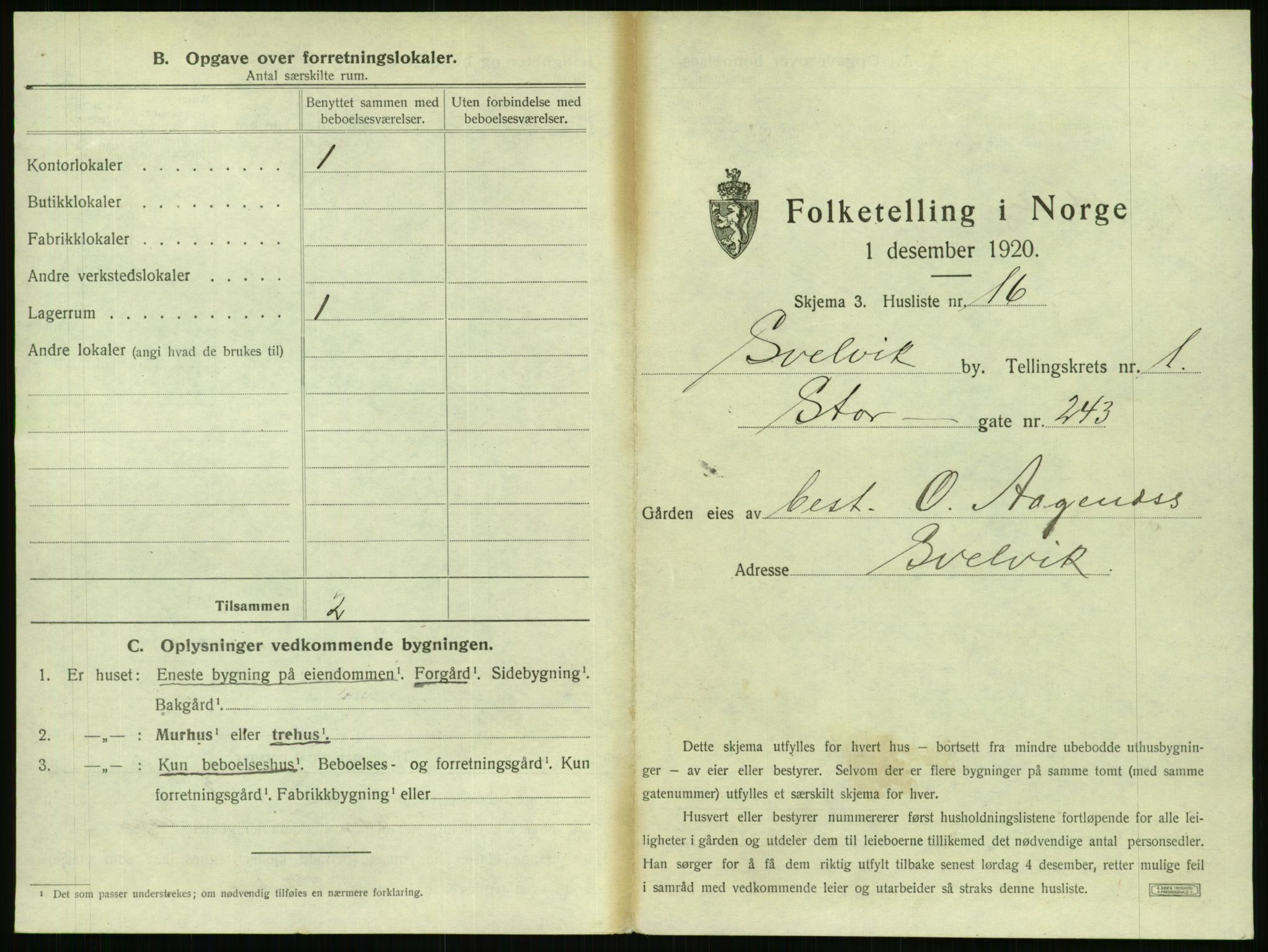 SAKO, Folketelling 1920 for 0701 Svelvik ladested, 1920, s. 47