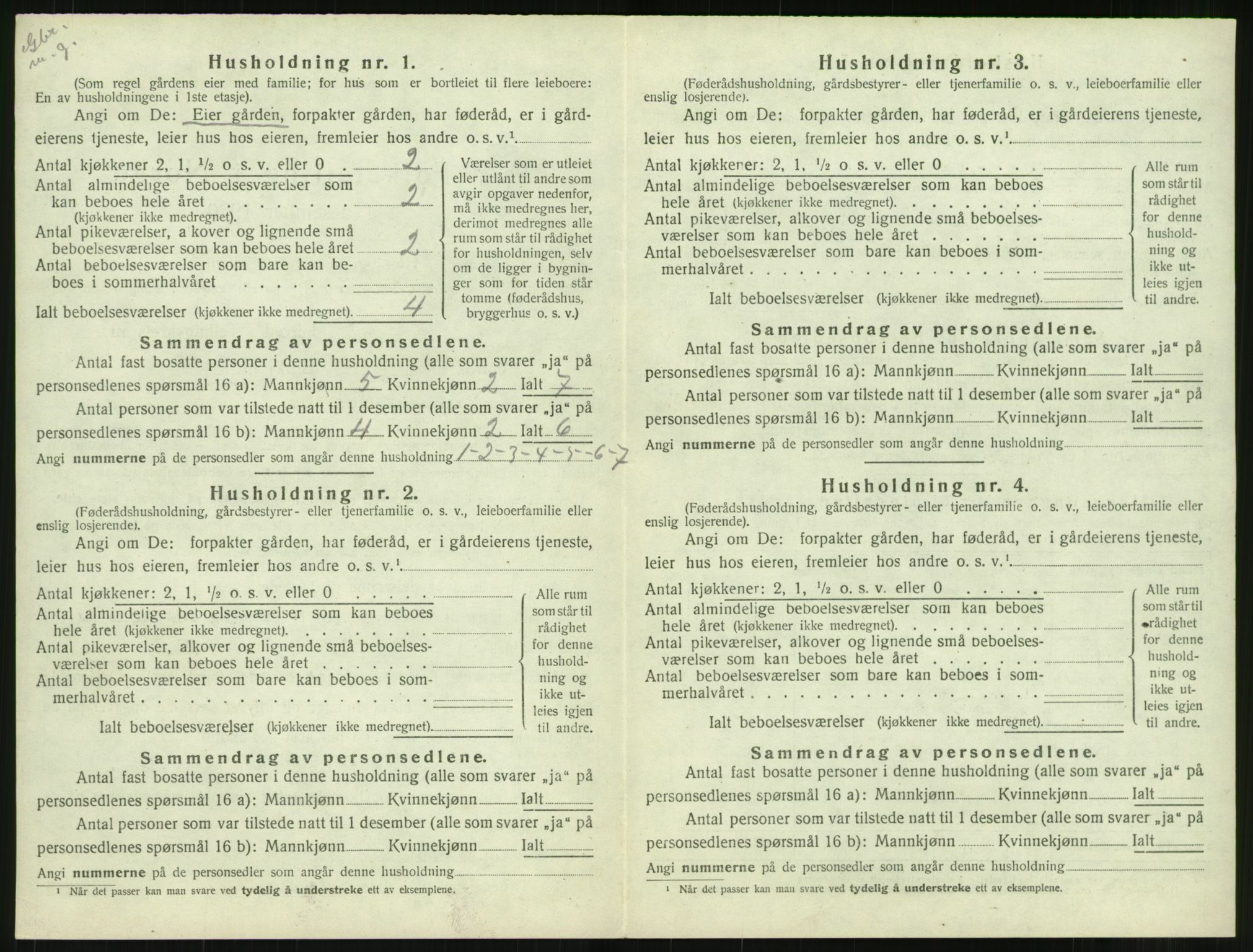 SAT, Folketelling 1920 for 1550 Hustad herred, 1920, s. 288
