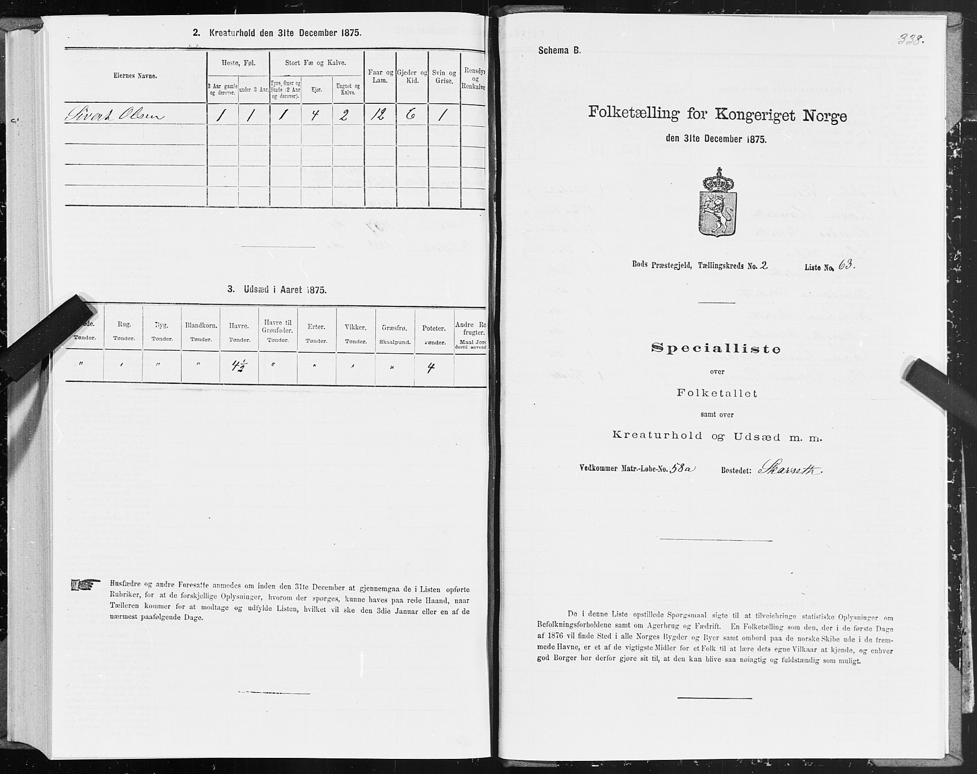 SAT, Folketelling 1875 for 1549P Bud prestegjeld, 1875, s. 1338