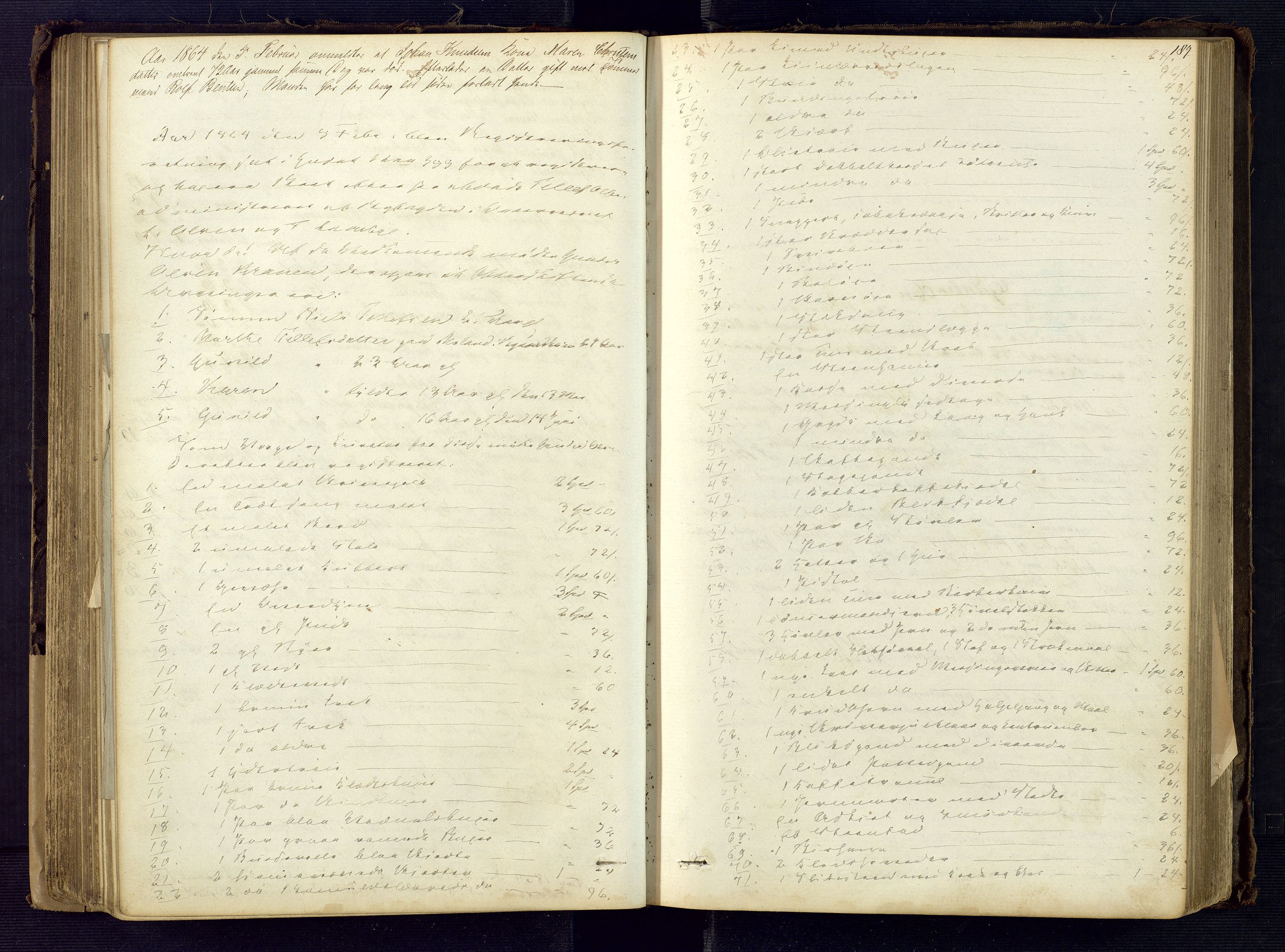 Risør byfogd, AV/SAK-1222-0005/H/Hc/L0002: Skifteprotokoll nr. 2, 1858-1871, s. 189