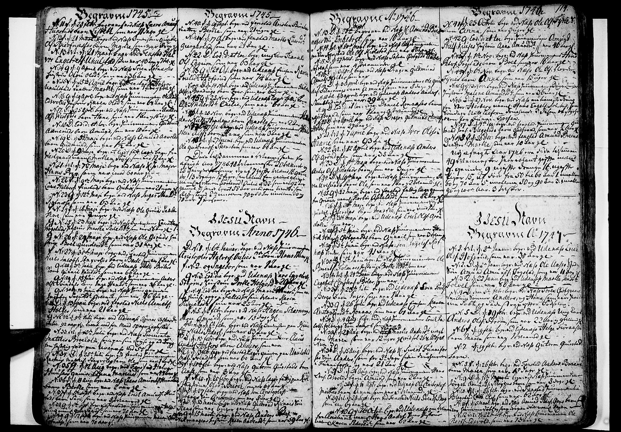Nes prestekontor Kirkebøker, SAO/A-10410/F/Fa/L0003: Ministerialbok nr. I 3, 1734-1781, s. 114