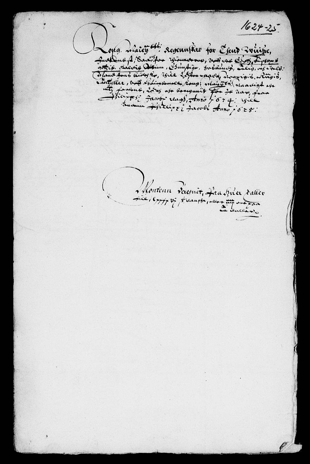 Rentekammeret inntil 1814, Reviderte regnskaper, Lensregnskaper, RA/EA-5023/R/Rb/Rbf/L0001: Biskopgodset, 1623-1653