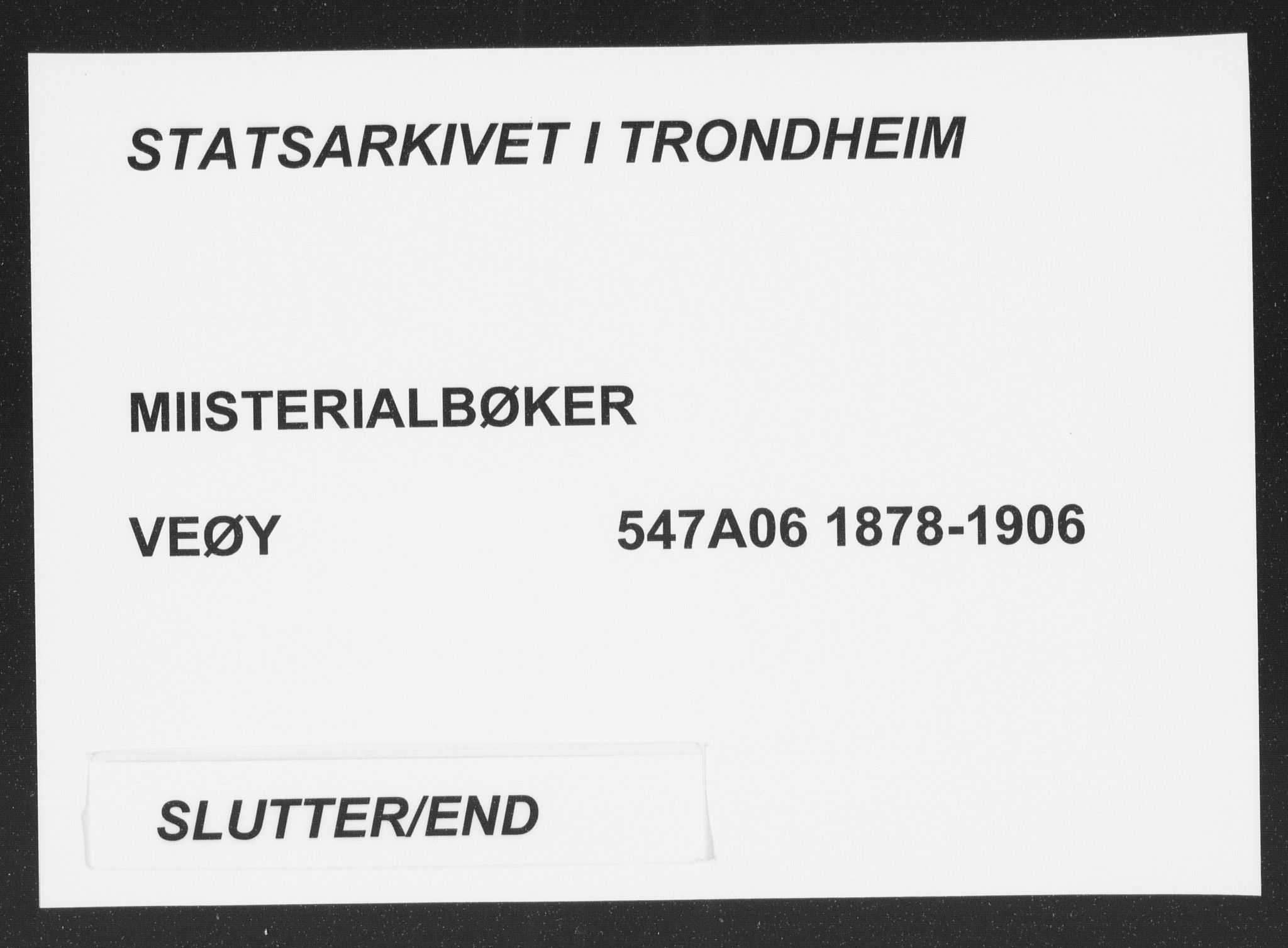 Ministerialprotokoller, klokkerbøker og fødselsregistre - Møre og Romsdal, SAT/A-1454/547/L0604: Ministerialbok nr. 547A06, 1878-1906