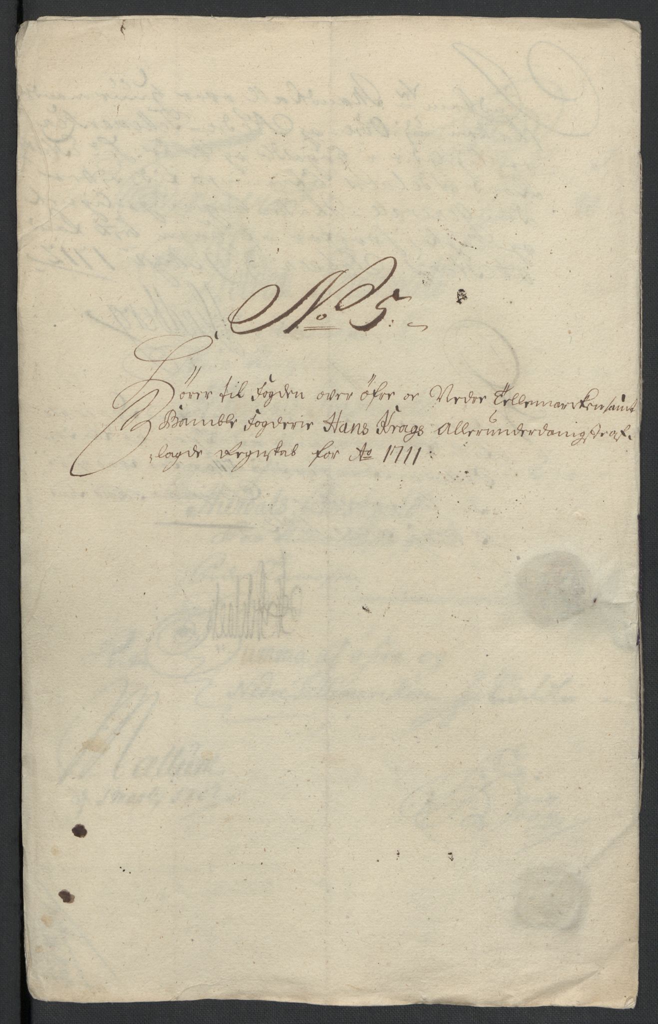 Rentekammeret inntil 1814, Reviderte regnskaper, Fogderegnskap, RA/EA-4092/R36/L2120: Fogderegnskap Øvre og Nedre Telemark og Bamble, 1711, s. 86