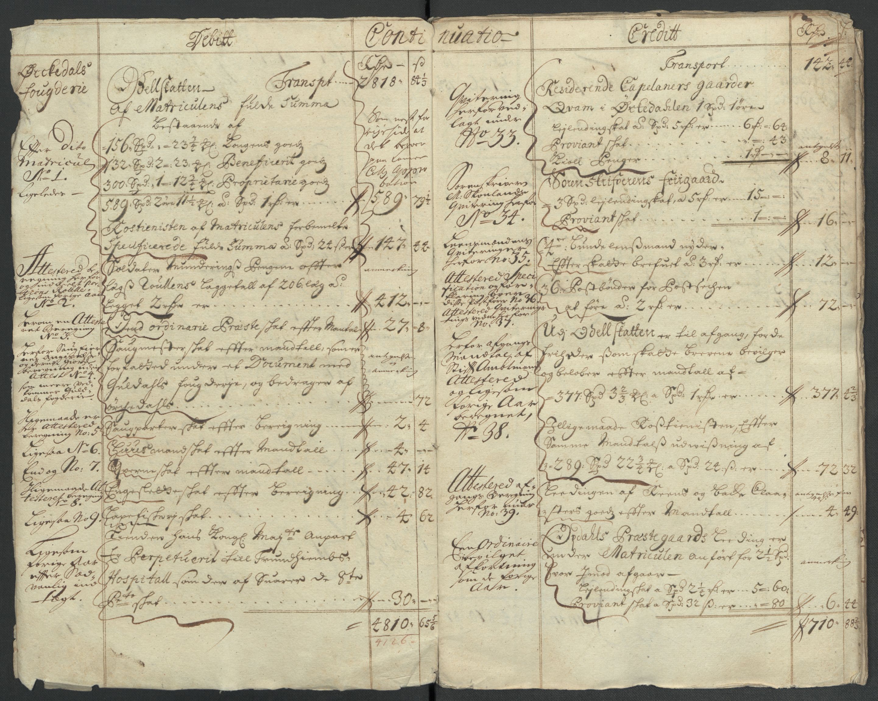 Rentekammeret inntil 1814, Reviderte regnskaper, Fogderegnskap, RA/EA-4092/R60/L3960: Fogderegnskap Orkdal og Gauldal, 1710, s. 6