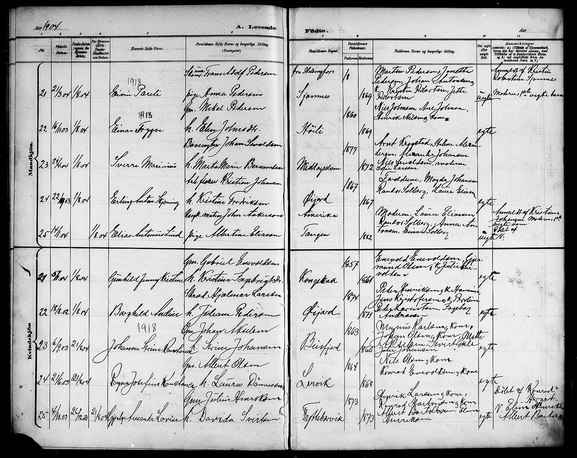 Ministerialprotokoller, klokkerbøker og fødselsregistre - Nordland, AV/SAT-A-1459/866/L0953: Klokkerbok nr. 866C02, 1900-1905