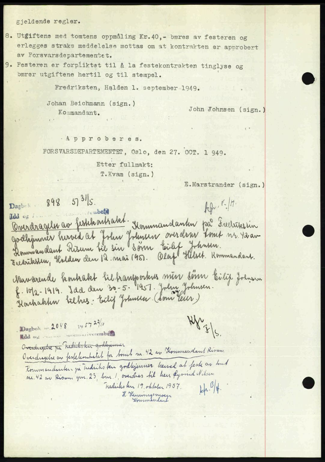 Idd og Marker sorenskriveri, AV/SAO-A-10283/G/Gb/Gbb/L0013: Pantebok nr. A13, 1949-1950, Dagboknr: 2253/1949