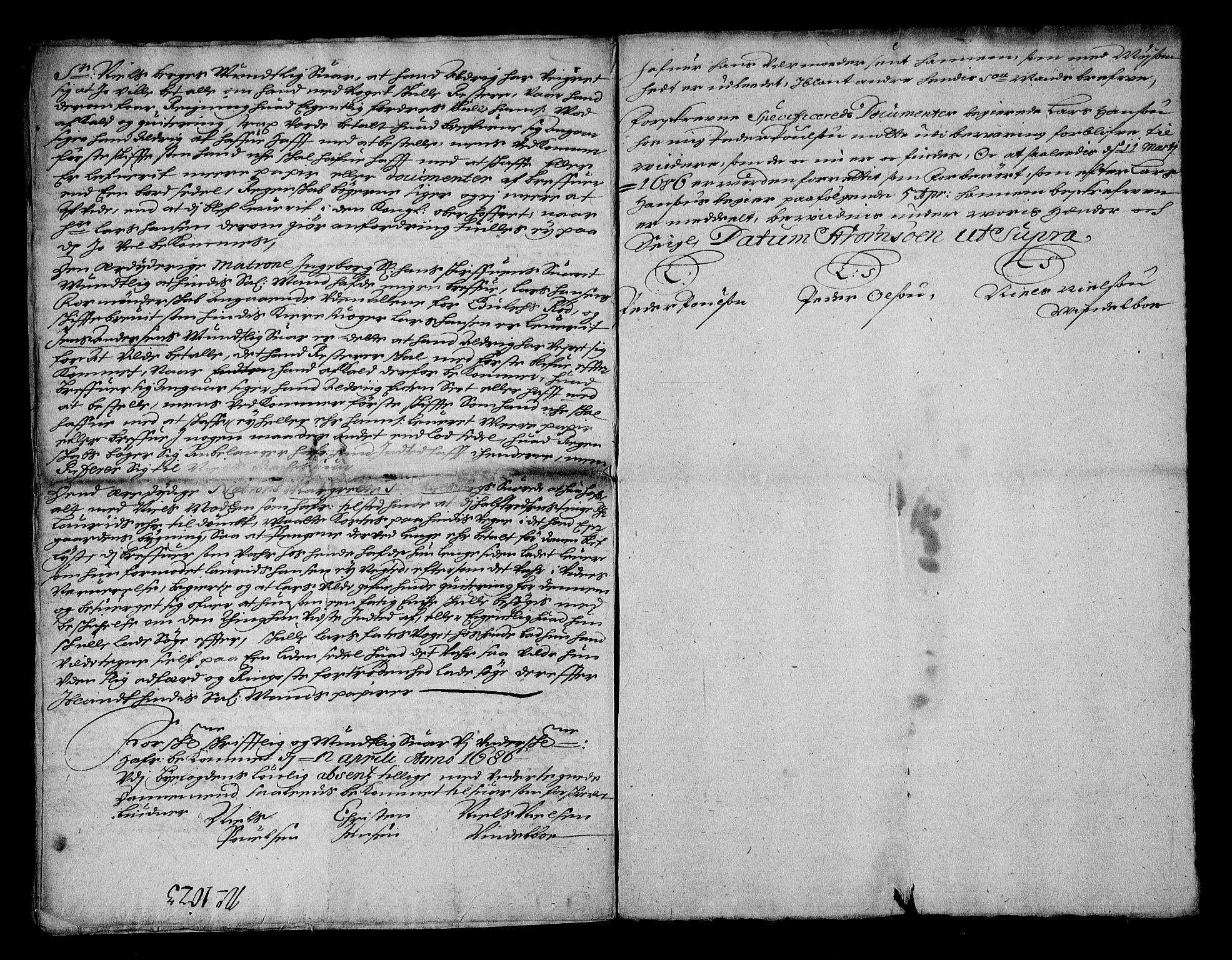 Stattholderembetet 1572-1771, RA/EA-2870/Af/L0001: Avskrifter av vedlegg til originale supplikker, nummerert i samsvar med supplikkbøkene, 1683-1687, s. 160