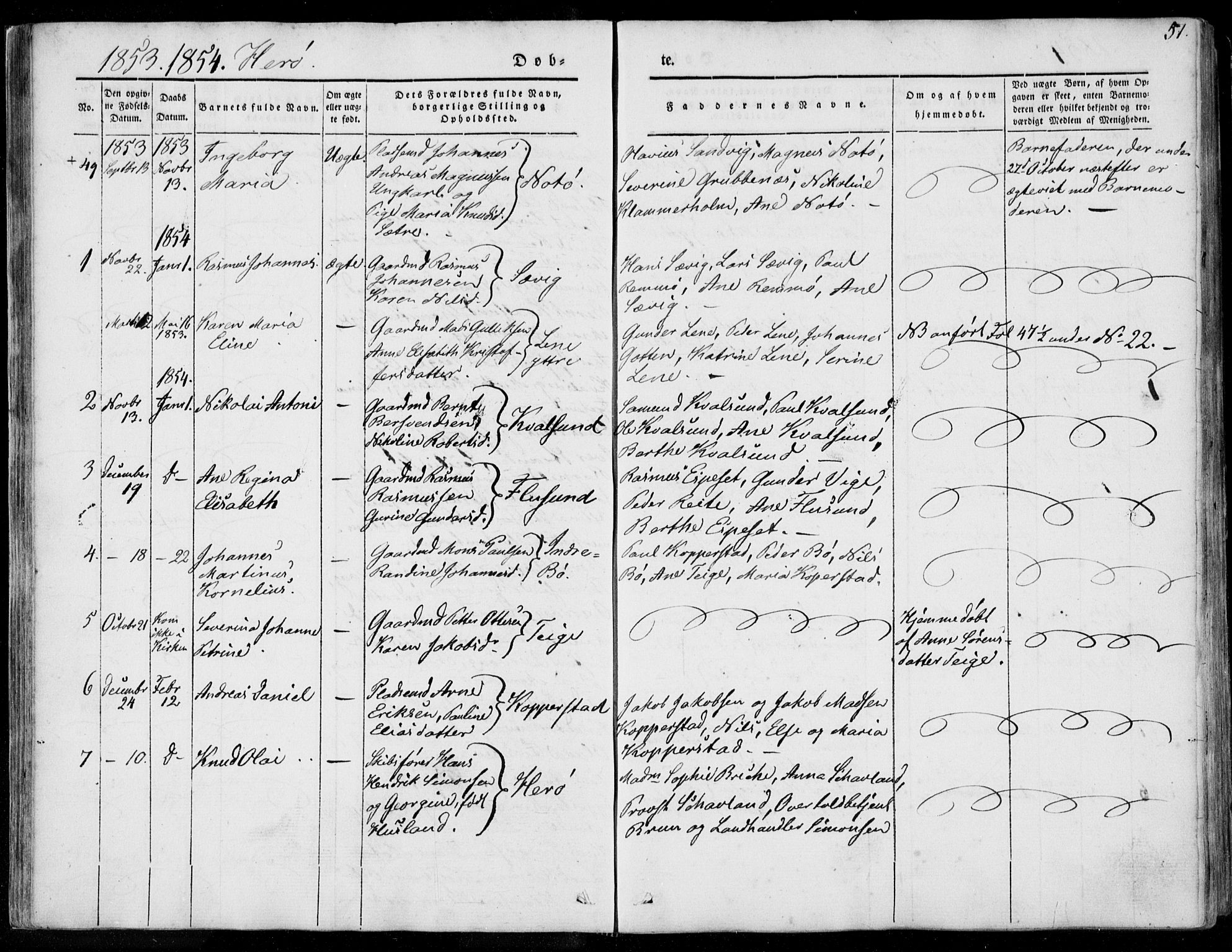 Ministerialprotokoller, klokkerbøker og fødselsregistre - Møre og Romsdal, AV/SAT-A-1454/507/L0070: Ministerialbok nr. 507A05, 1842-1873, s. 51