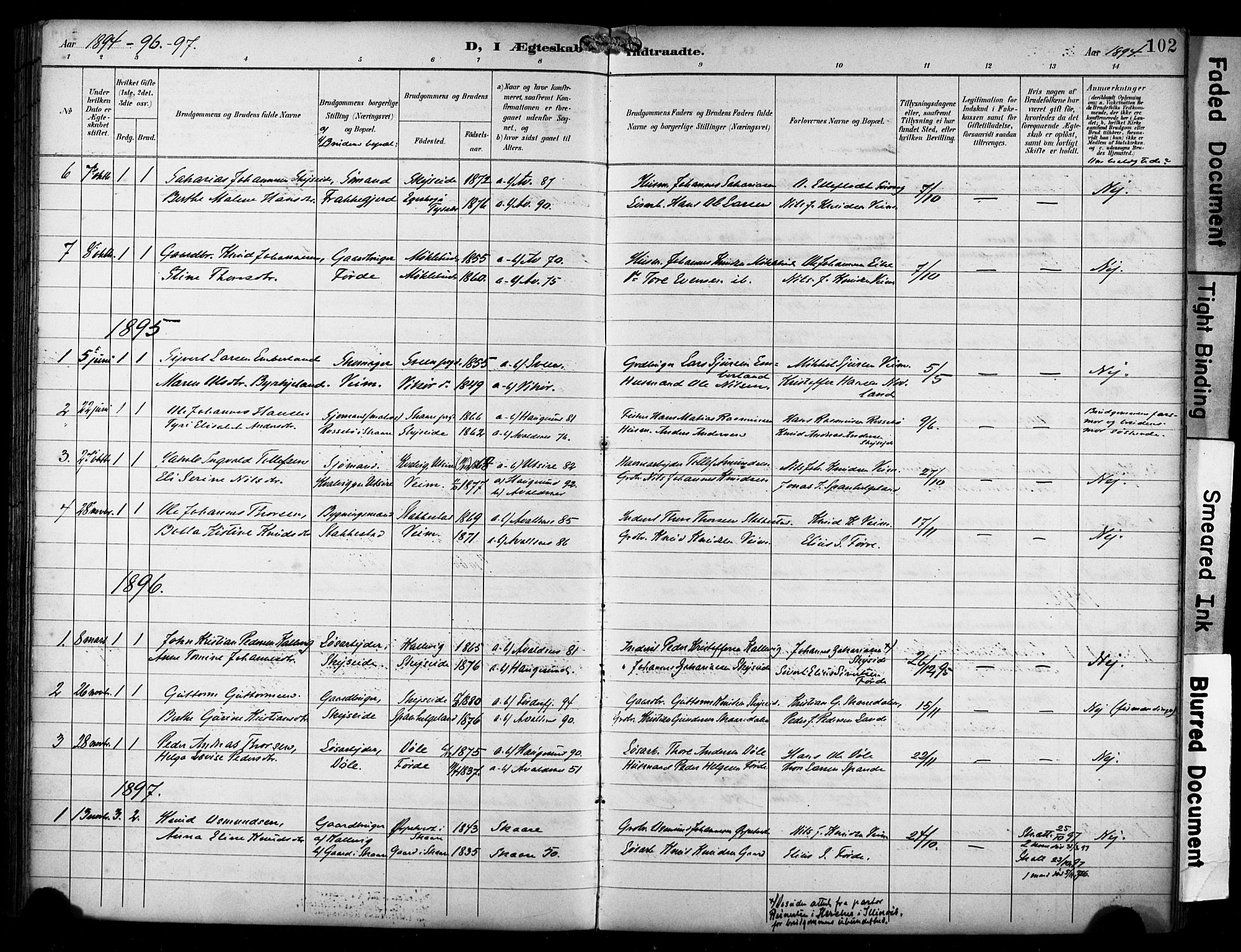 Avaldsnes sokneprestkontor, AV/SAST-A -101851/H/Ha/Haa/L0016: Ministerialbok nr. A 16, 1893-1918, s. 102