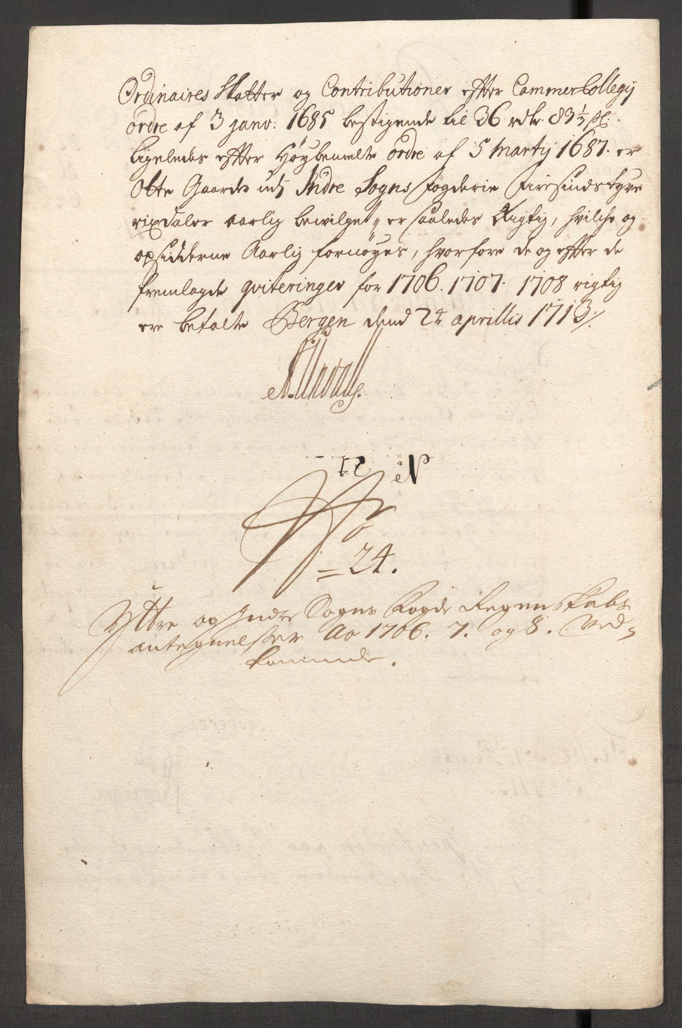 Rentekammeret inntil 1814, Reviderte regnskaper, Fogderegnskap, AV/RA-EA-4092/R52/L3315: Fogderegnskap Sogn, 1708, s. 406