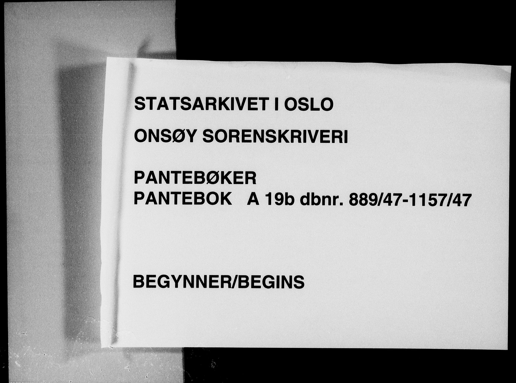 Onsøy sorenskriveri, SAO/A-10474/G/Ga/Gab/L0019b: Pantebok nr. II A-19 B, 1947-1947