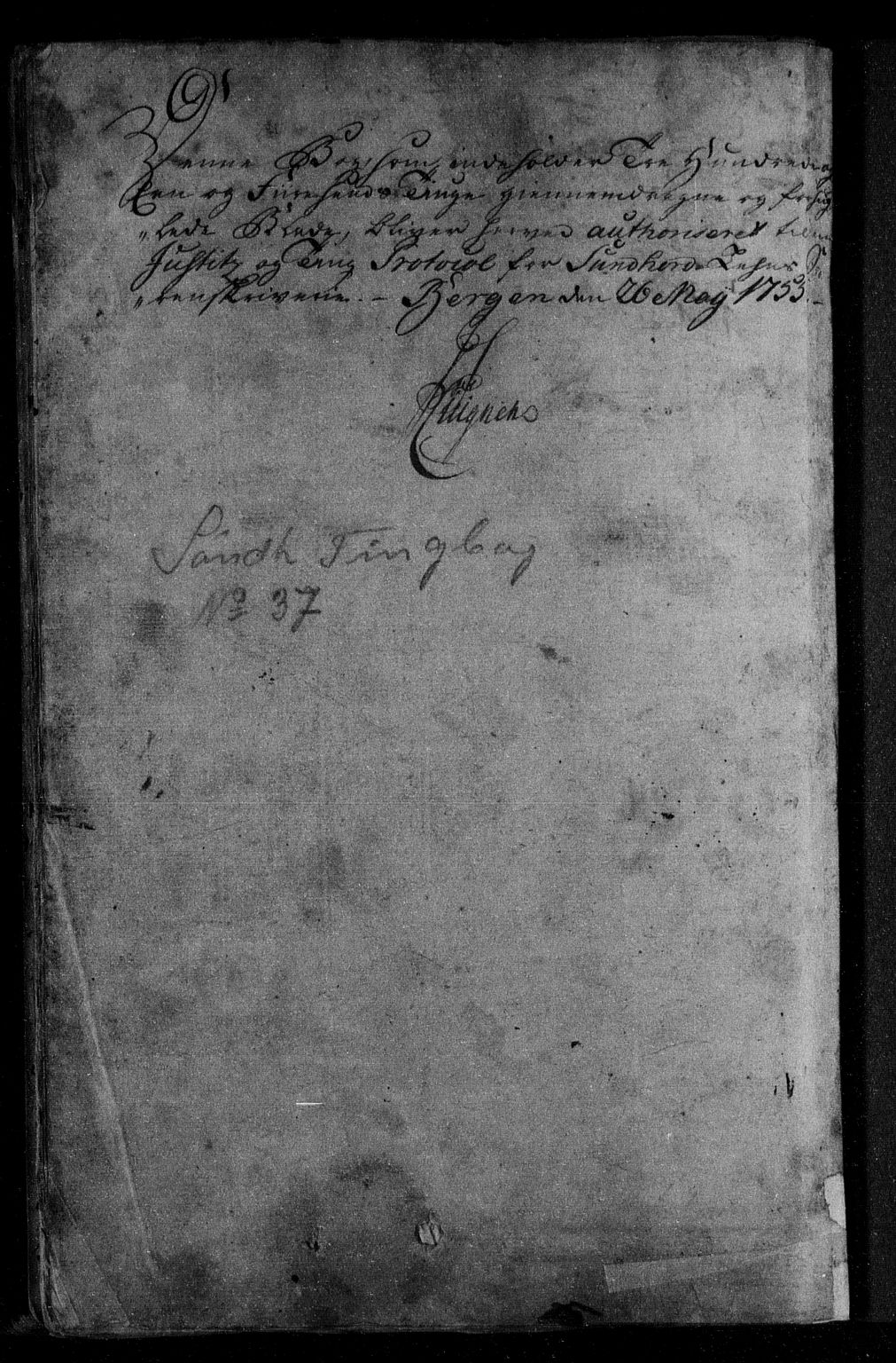 Sunnhordland sorenskrivar, SAB/A-2401/1/F/Faa/L0037: Tingbøker, 1755-1759
