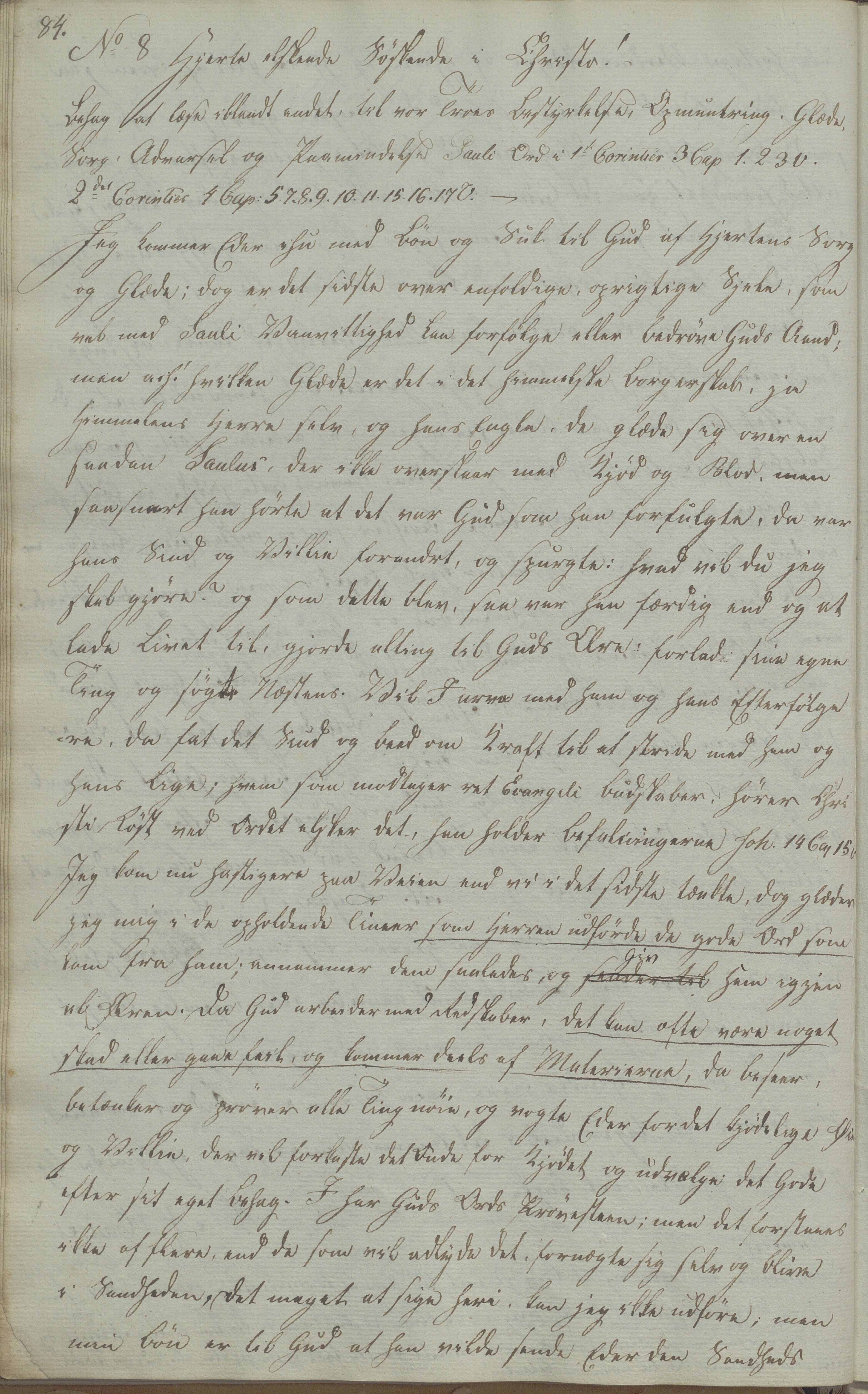 Heggtveitsamlingen, TMF/A-1007/H/L0052/0001: Innbundne brev Ms. S, med innlagt registratur / Innbundne brev Ms S. , 1801-1823, s. 84