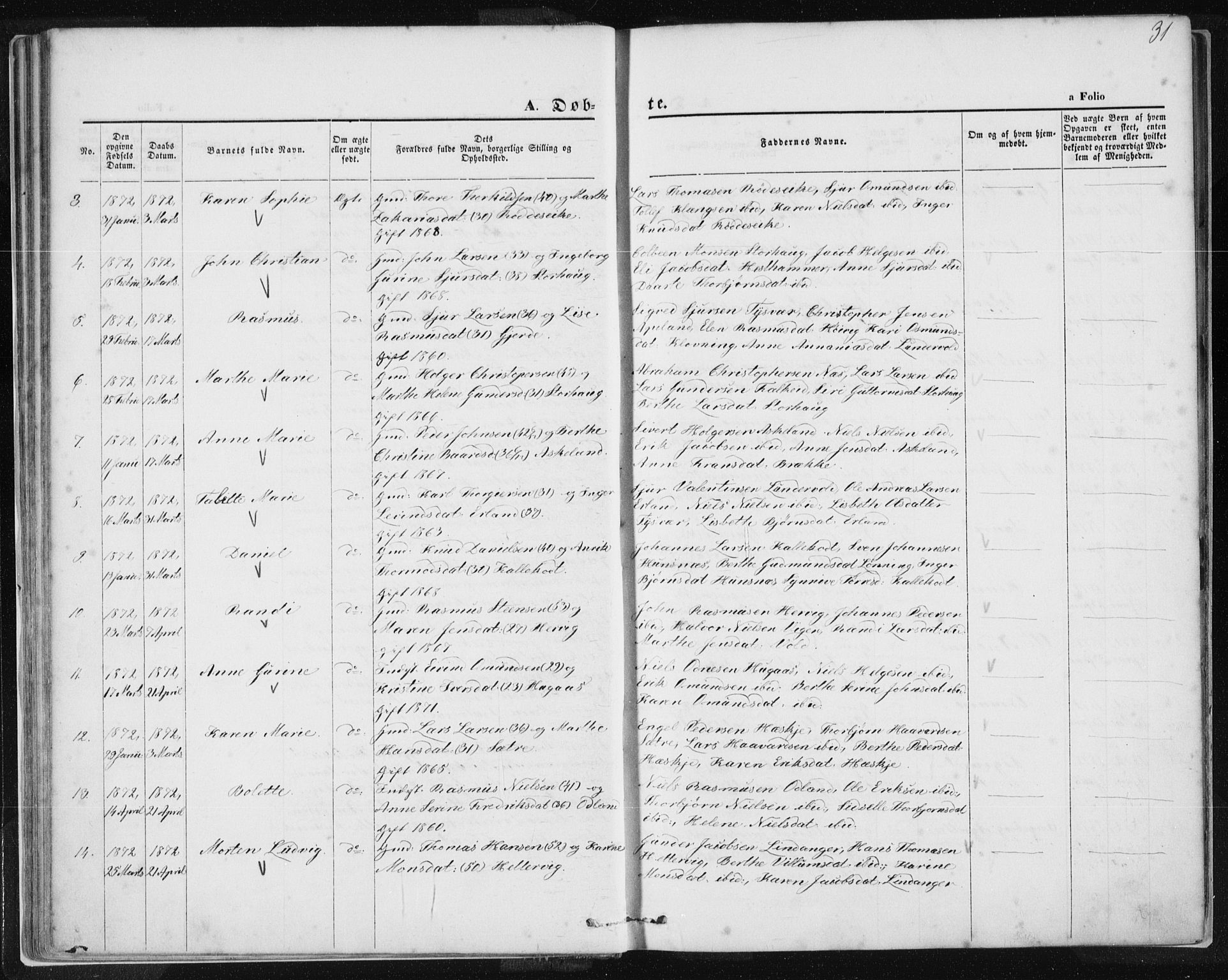 Tysvær sokneprestkontor, AV/SAST-A -101864/H/Ha/Haa/L0005: Ministerialbok nr. A 5, 1865-1878, s. 31